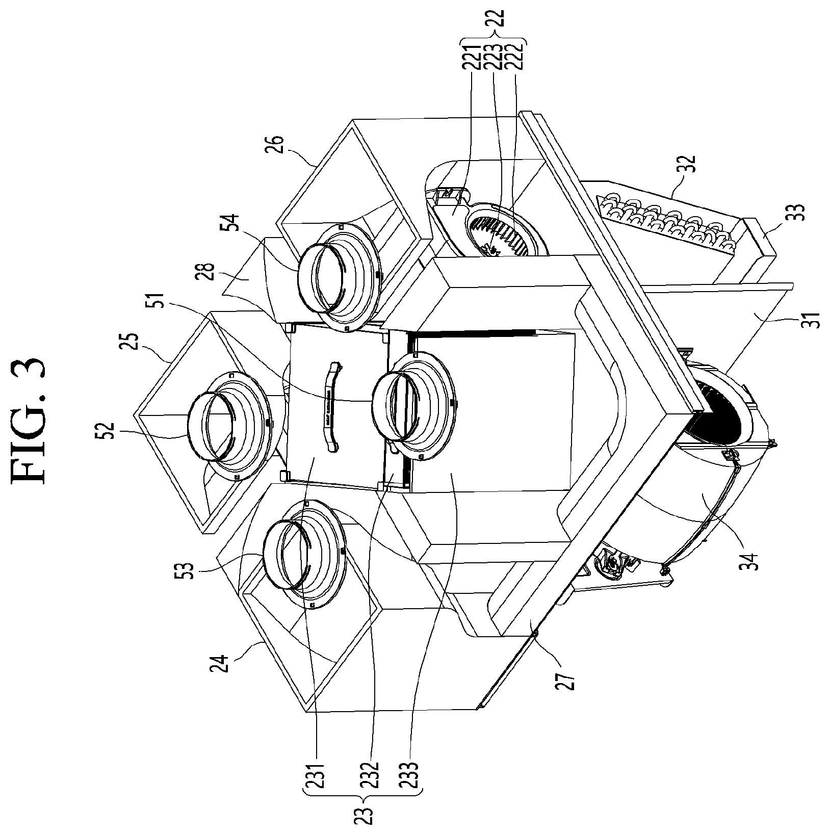 Patent US12613046 Figure 3 – Ventilation apparatus