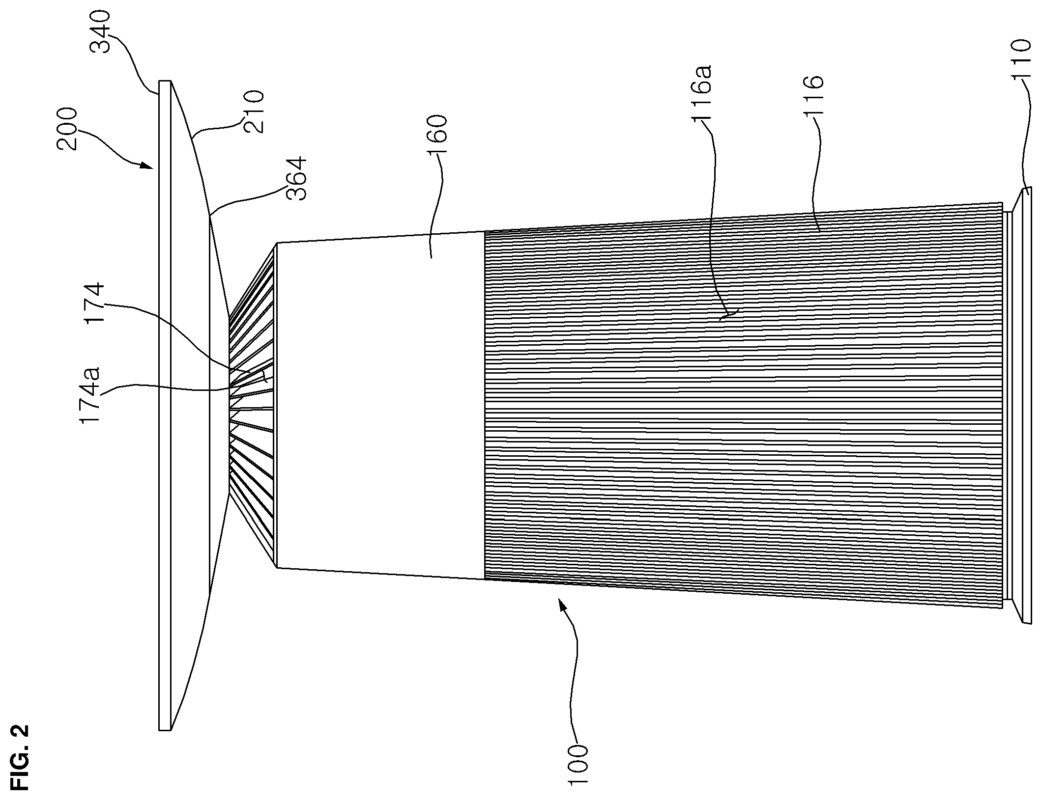 Patent US12613047 Figure 2 – Air cleaner