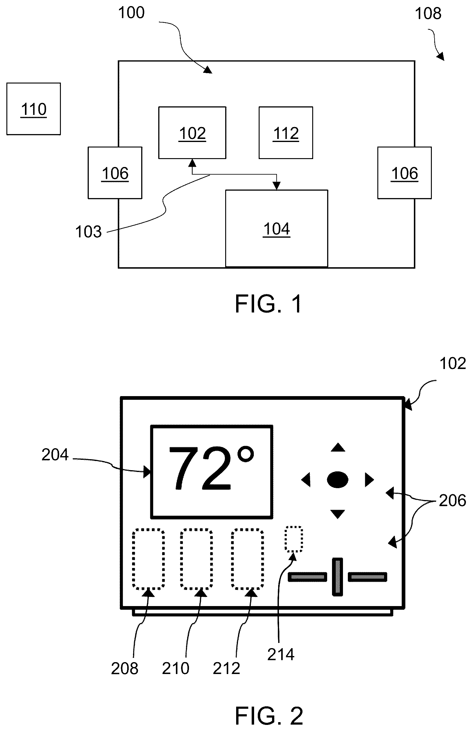 Patent US12613051 — Thermostats, methods, and systems for controlling HVAC systems — Figure 1