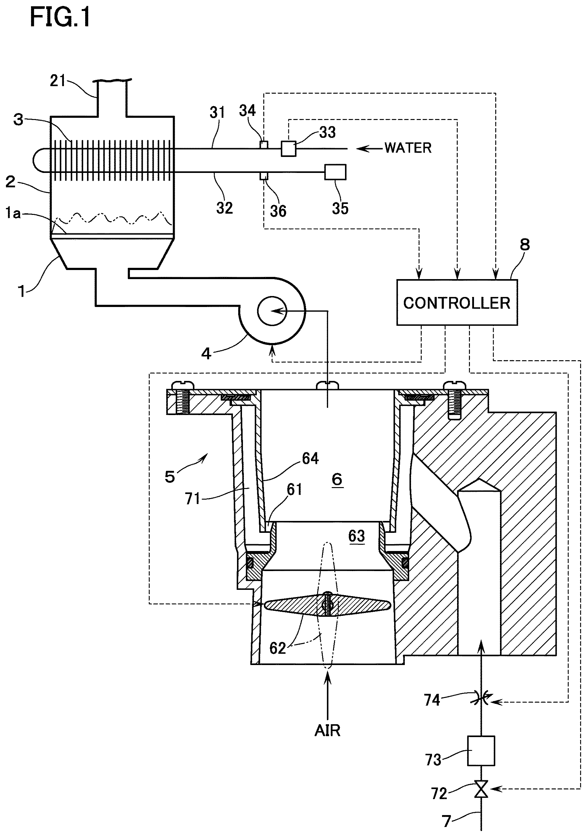 Patent US12613055 Figure 1 – Hot water supply apparatus