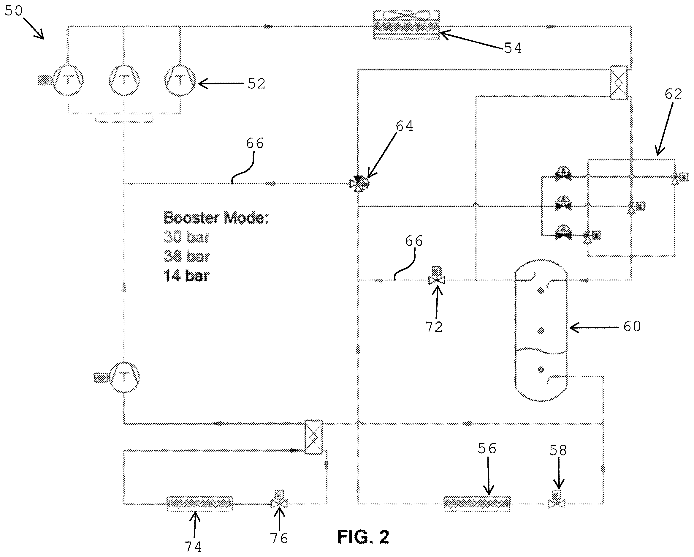 Patent US12613057 Figure 2 – Refrigeration system and method