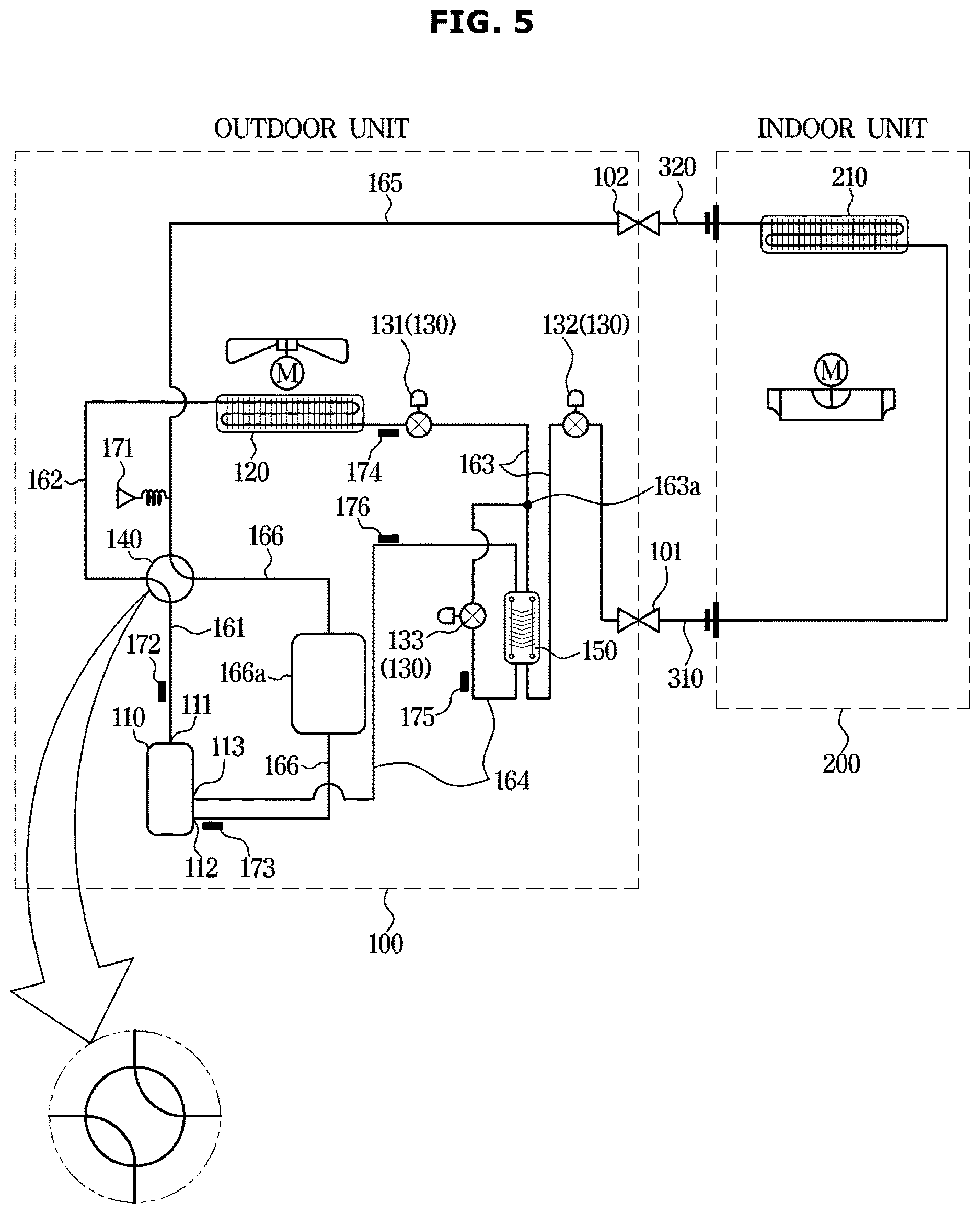 Patent US12613059 Figure 5 – Air conditioner and control method thereof
