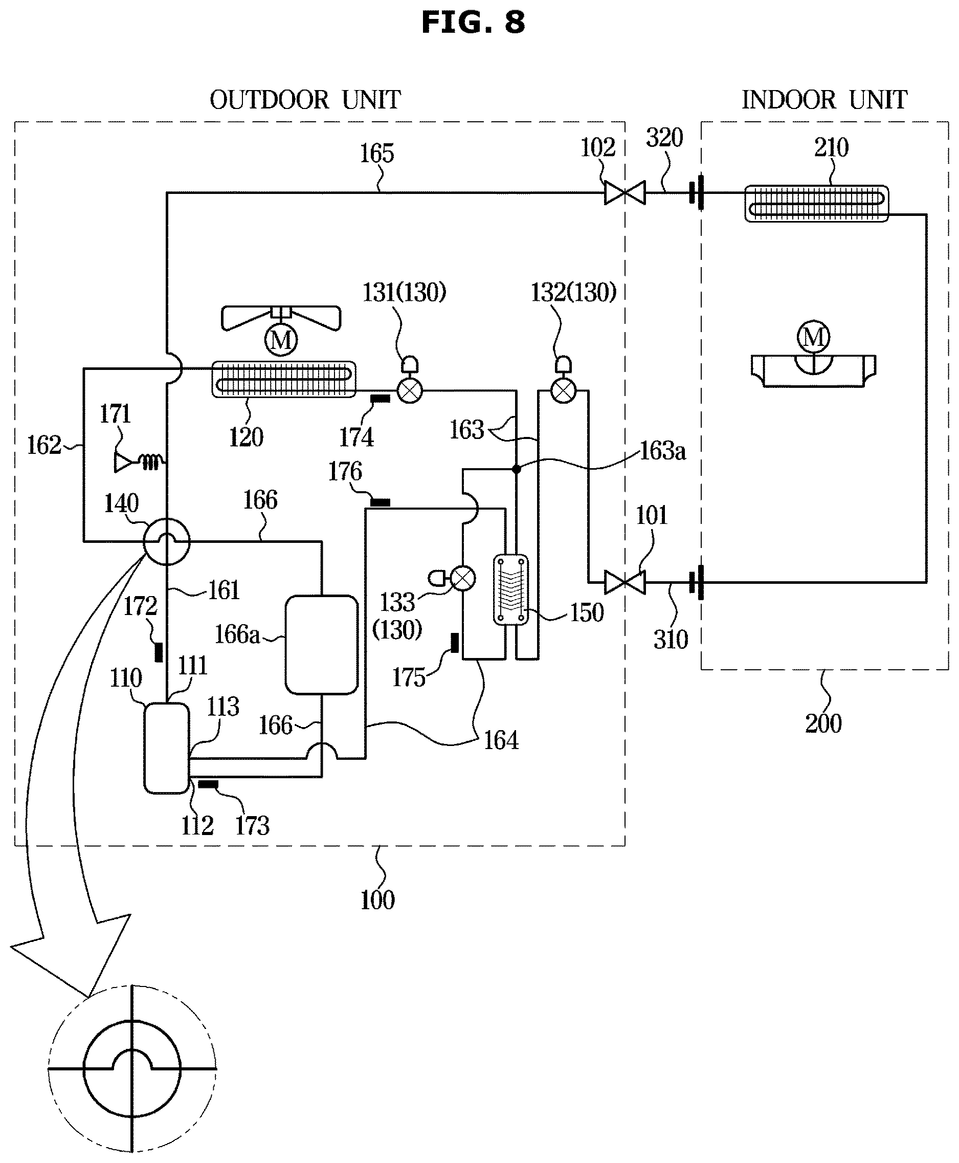 Patent US12613059 Figure 8 – Air conditioner and control method thereof