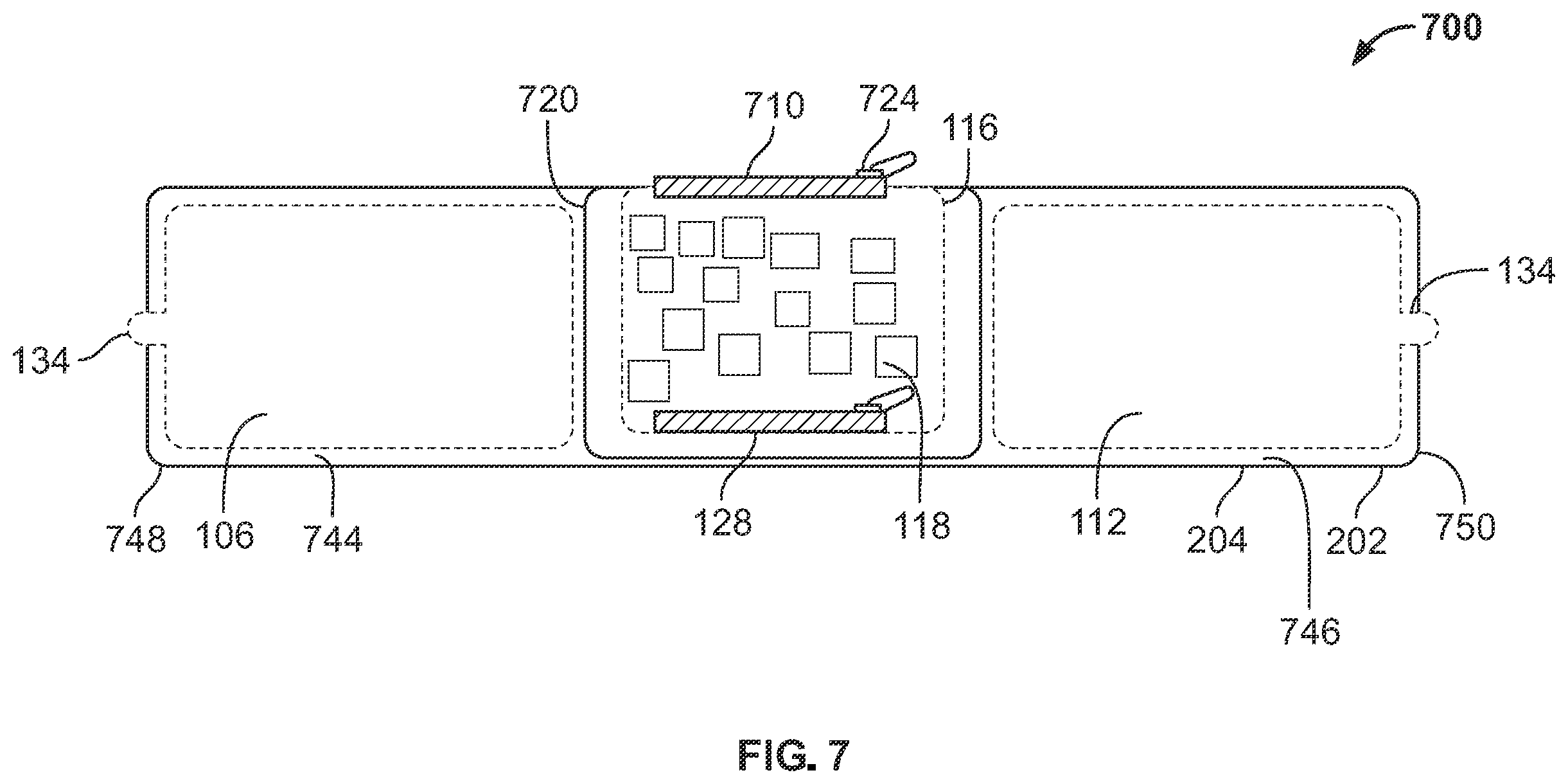 Patent US12613060 Figure 7 – Wearable cooling/heating system
