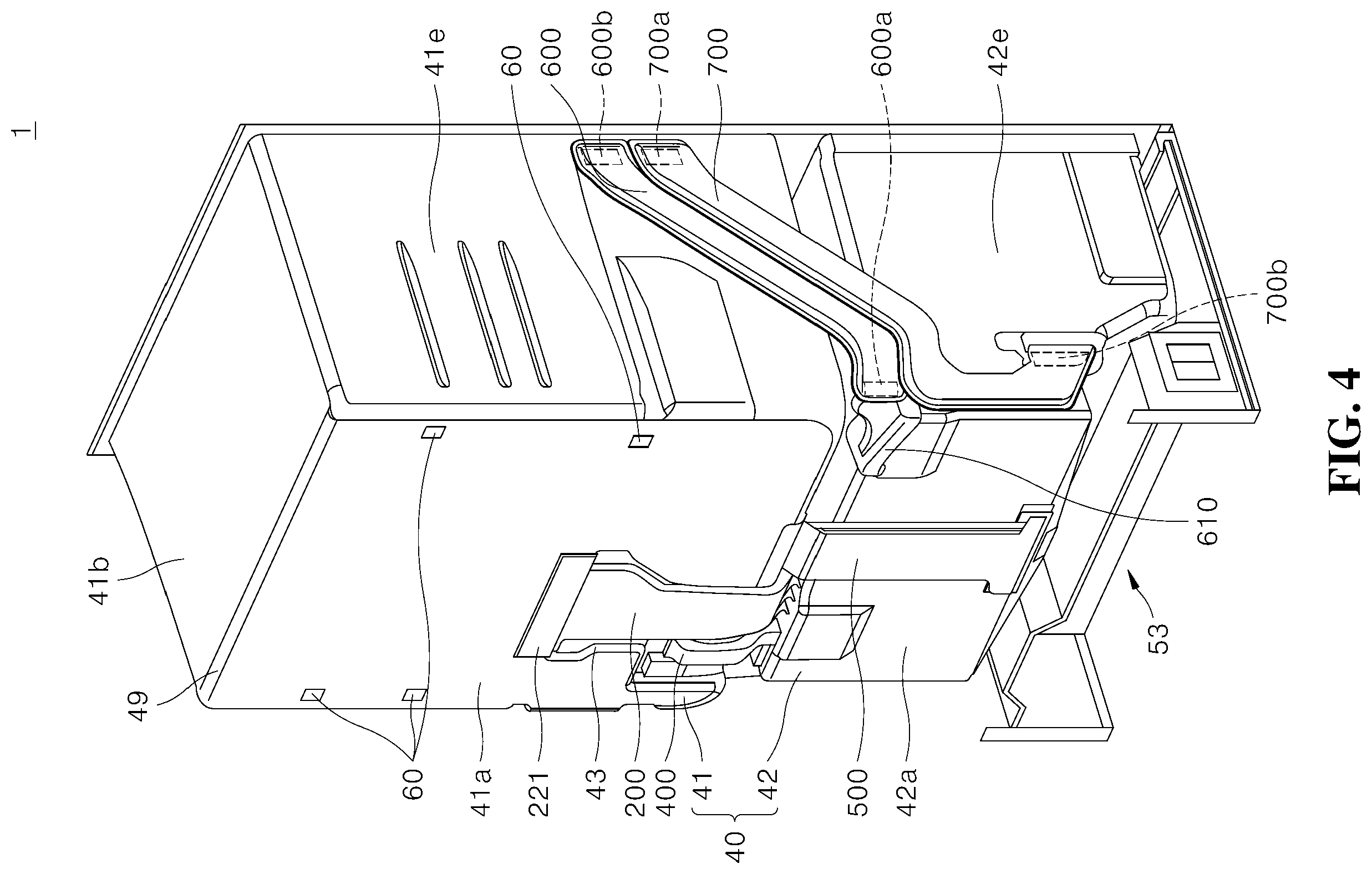 Patent US12613062 Figure 4 – Refrigerator