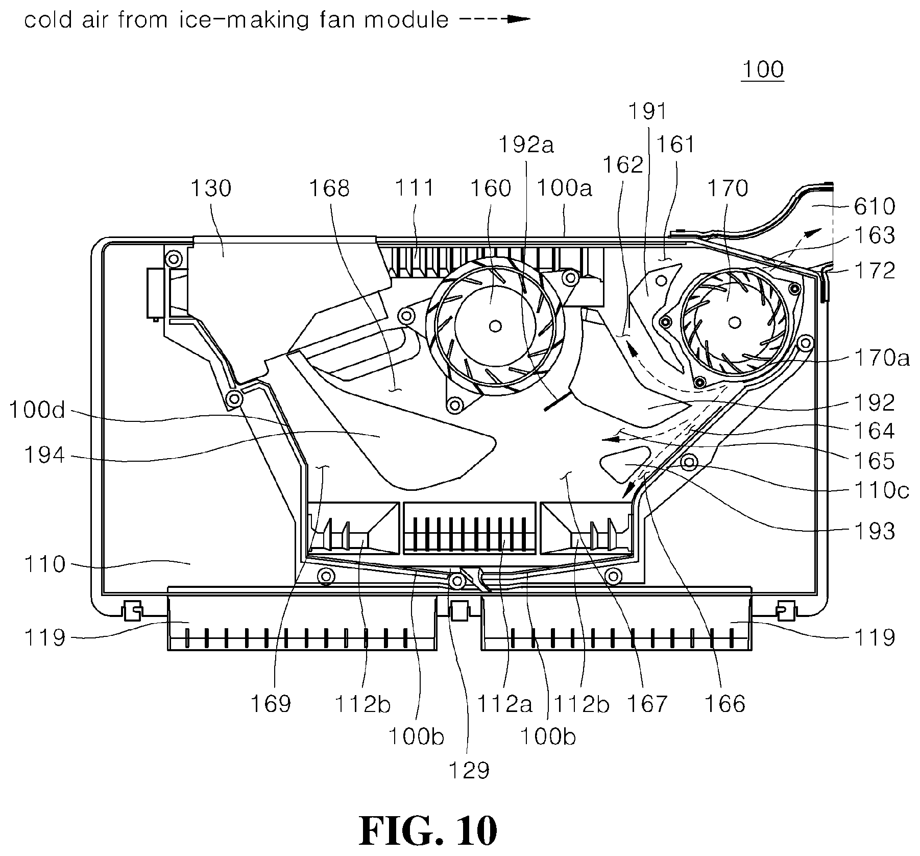 Patent US12613062 Figure 13 – Refrigerator
