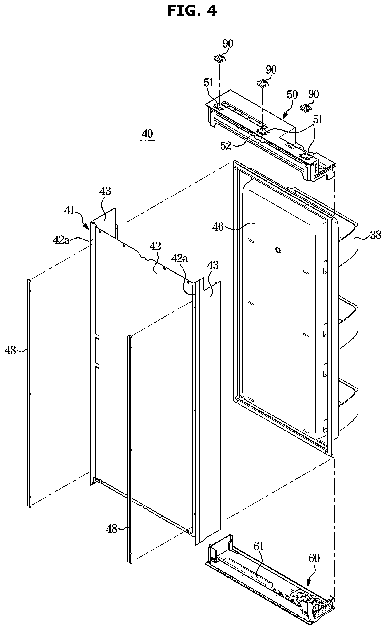 Patent US12613063 Figure 4 – Refrigerator and home appliance