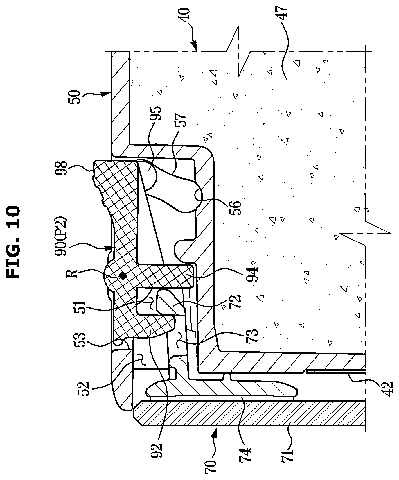Patent US12613063 Figure 10 – Refrigerator and home appliance