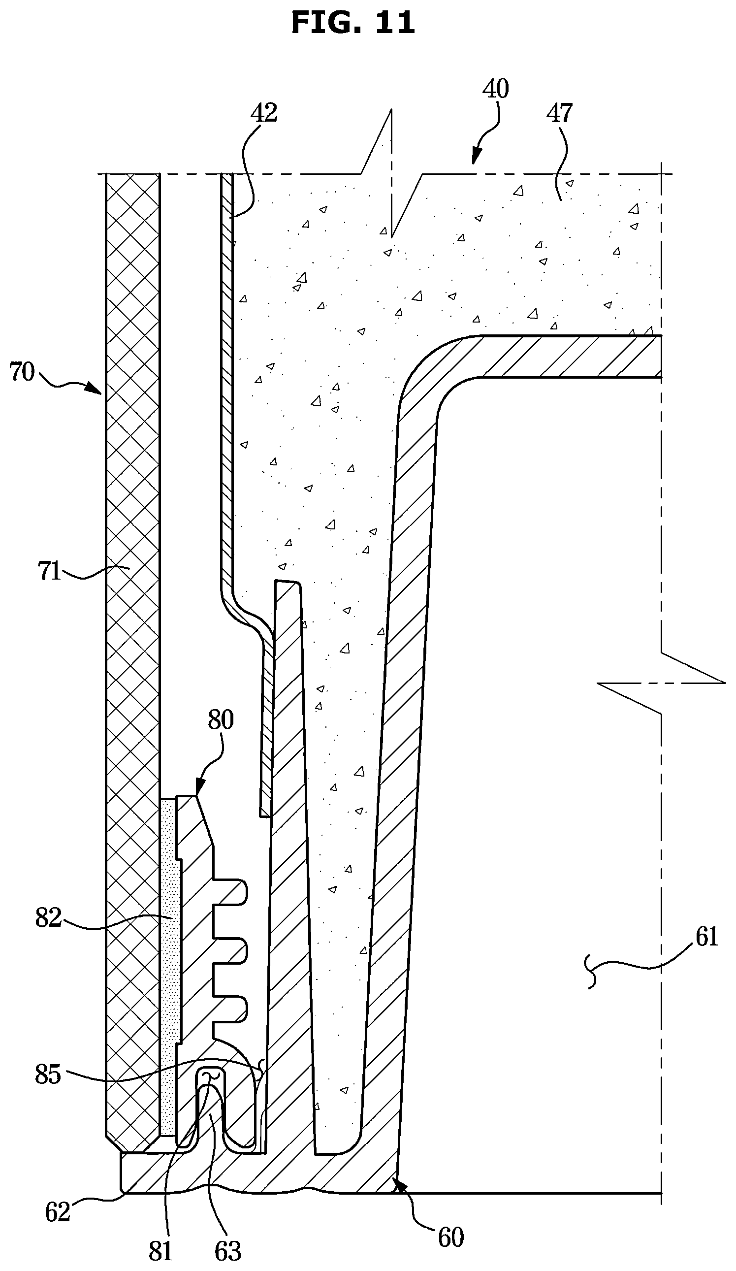 Patent US12613063 Figure 11 – Refrigerator and home appliance