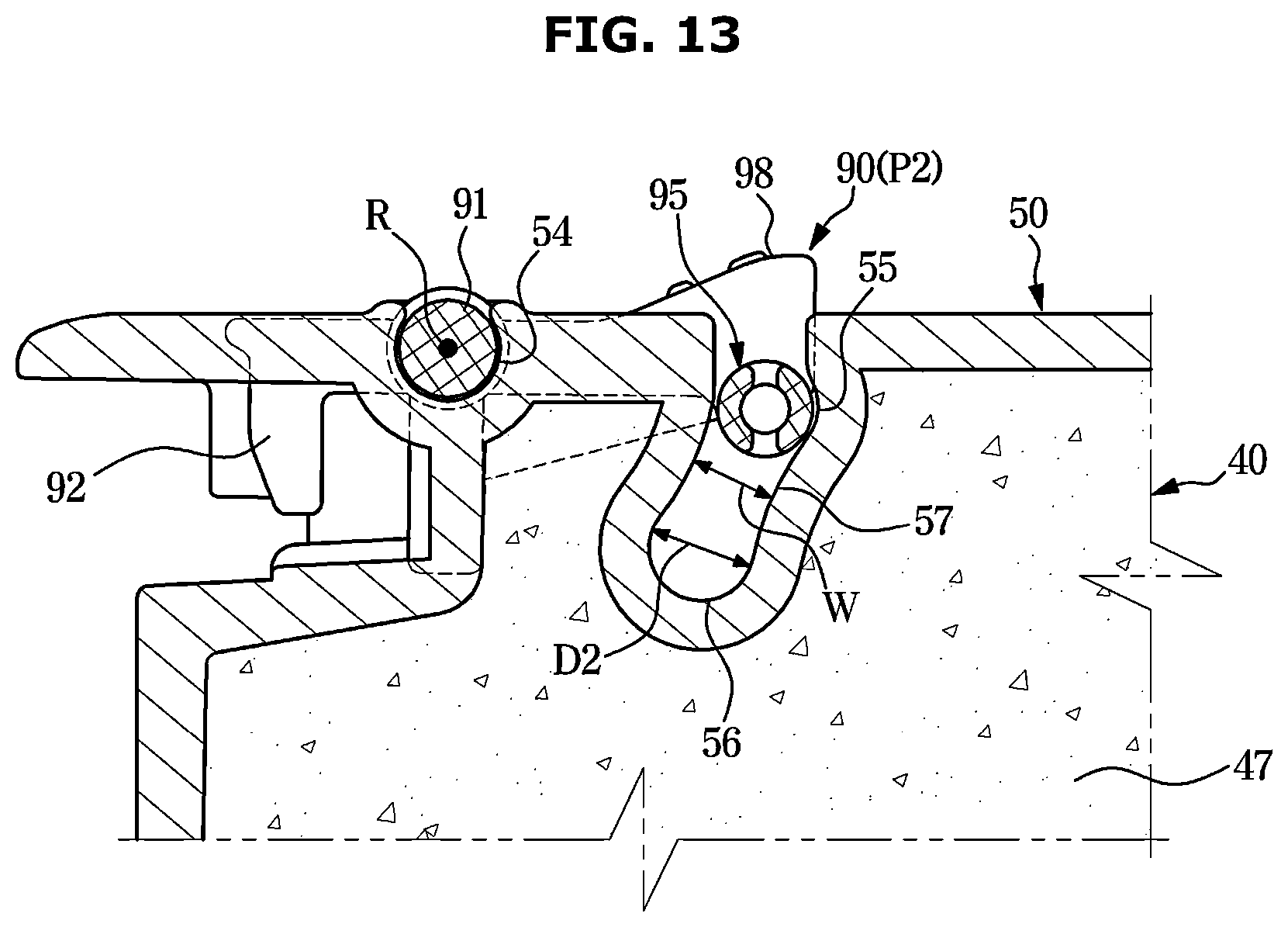 Patent US12613063 Figure 13 – Refrigerator and home appliance