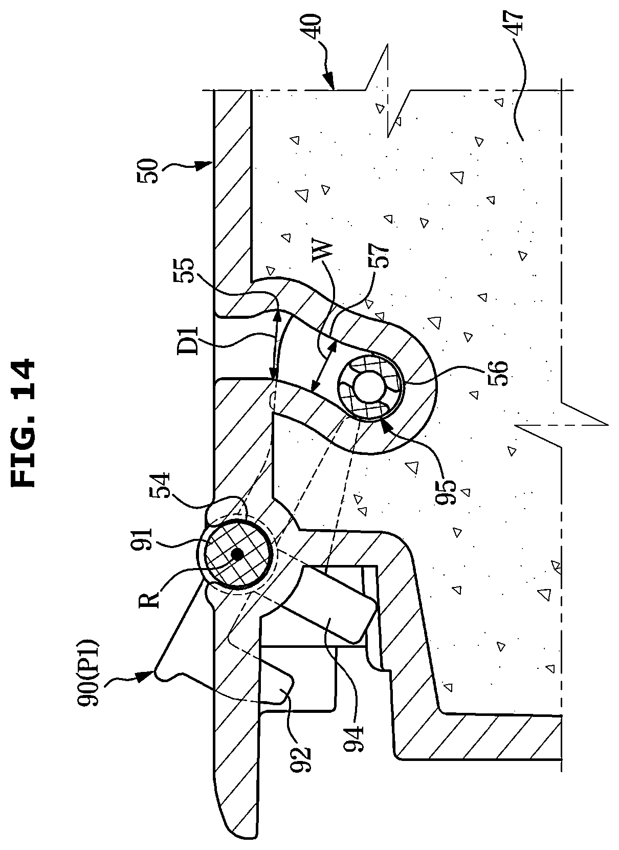 Patent US12613063 Figure 14 – Refrigerator and home appliance