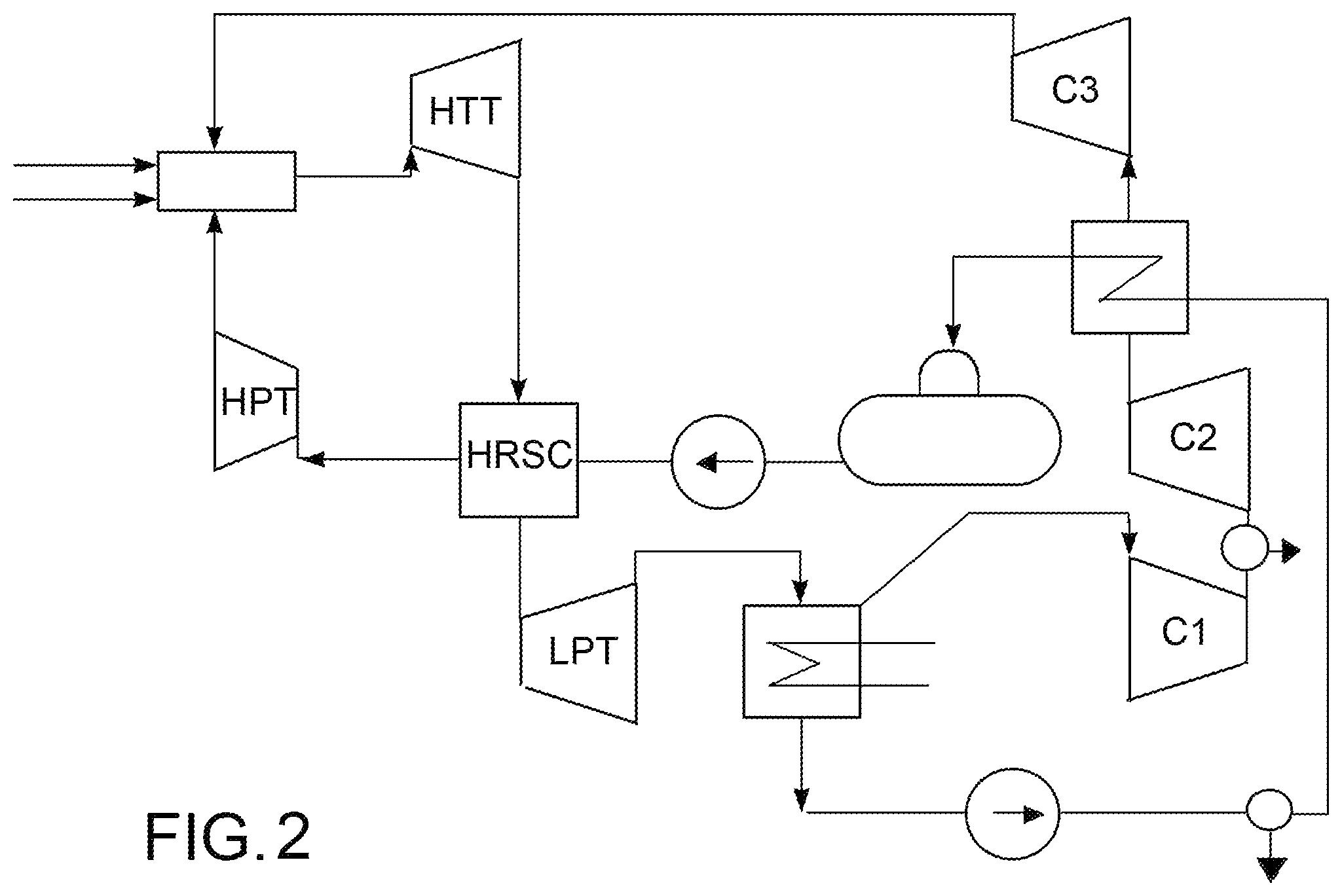 Patent US12613064 Figure 3 – Power generation process utilizing fuel, liquid air and/or oxygen with zero CO 2 emissions