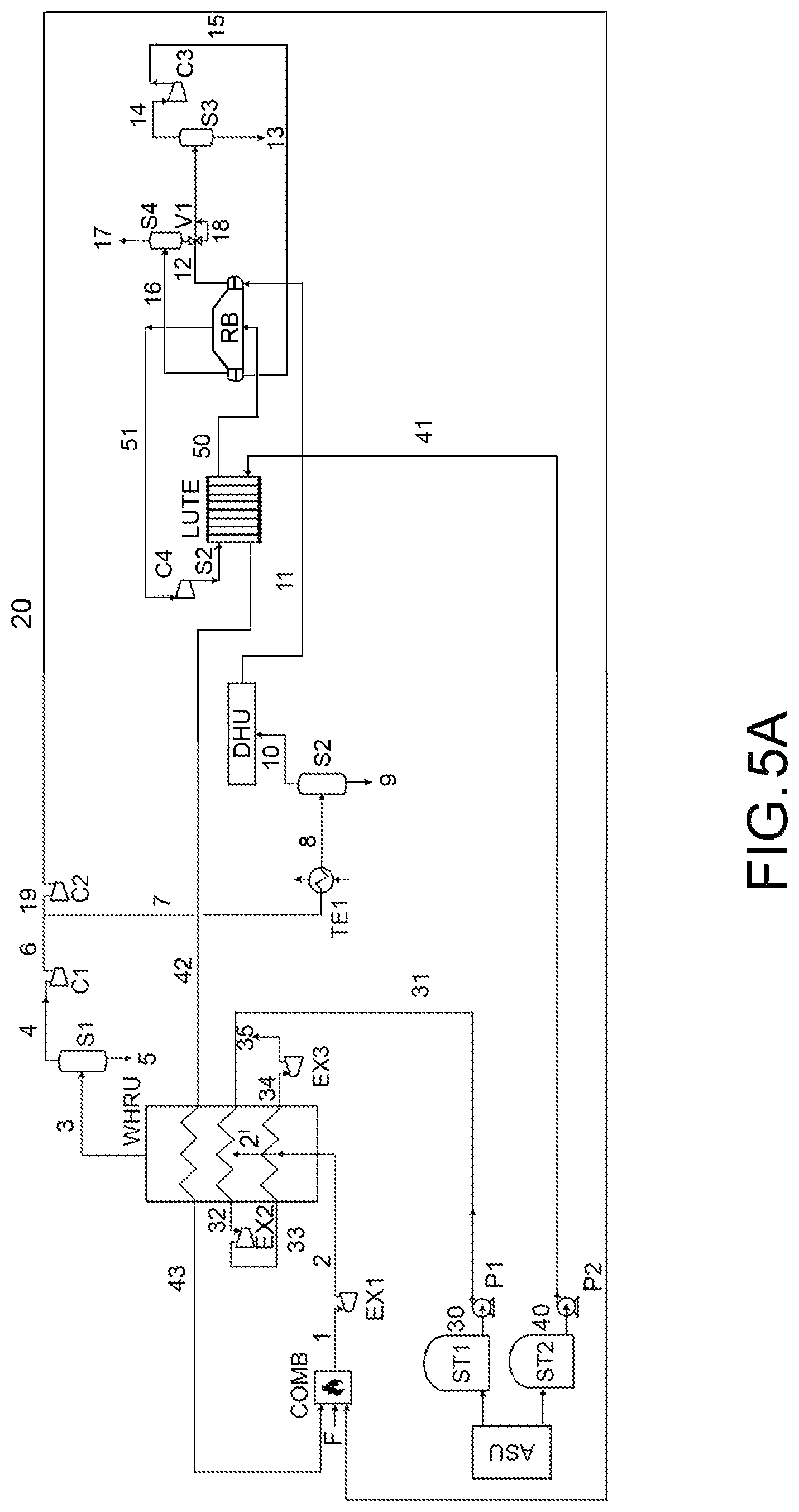 Patent US12613064 Figure 6 – Power generation process utilizing fuel, liquid air and/or oxygen with zero CO 2 emissions