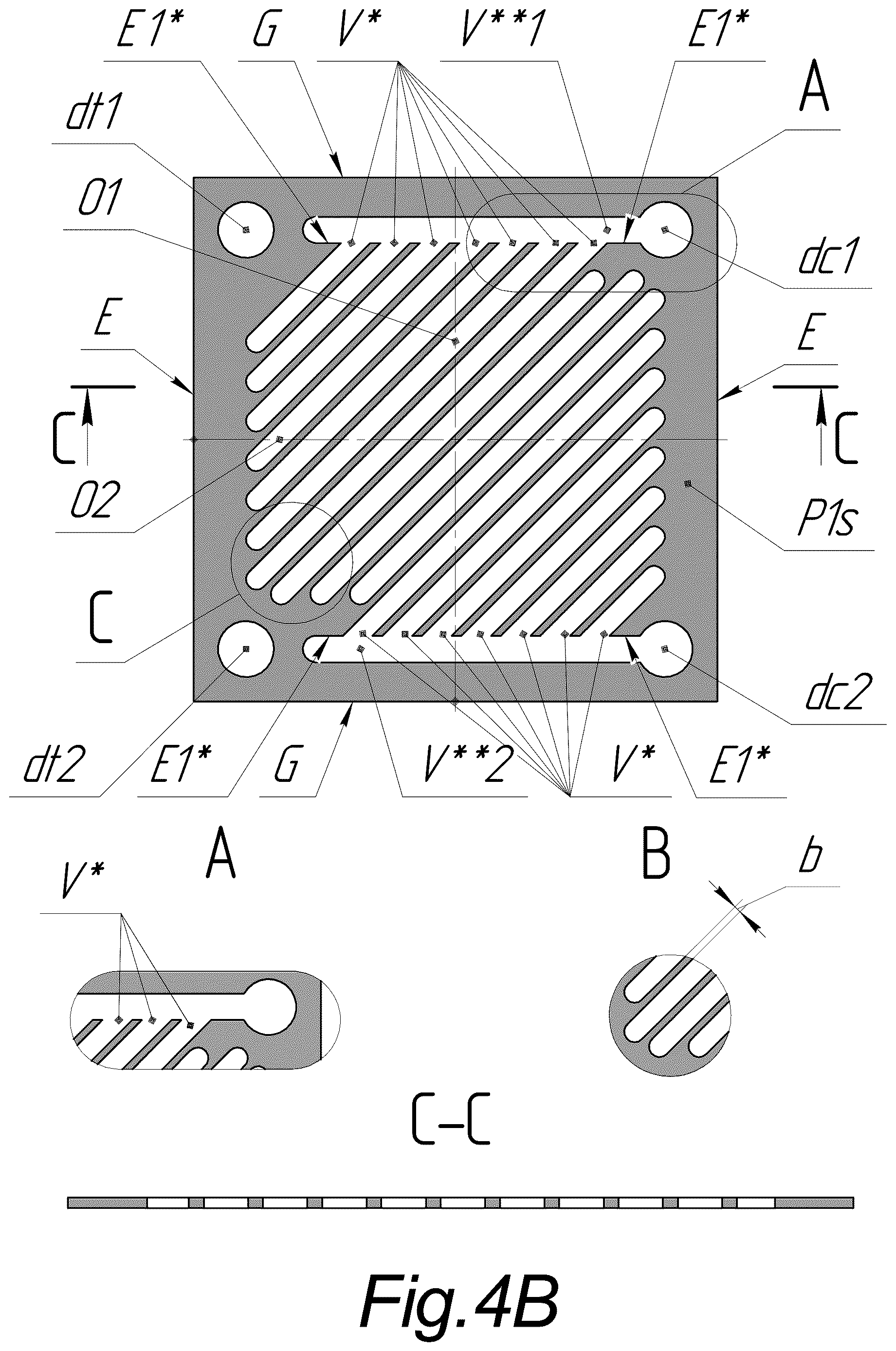 Patent US12613067 Figure 6 – Plate heat exchanger comprising plates with cutouts