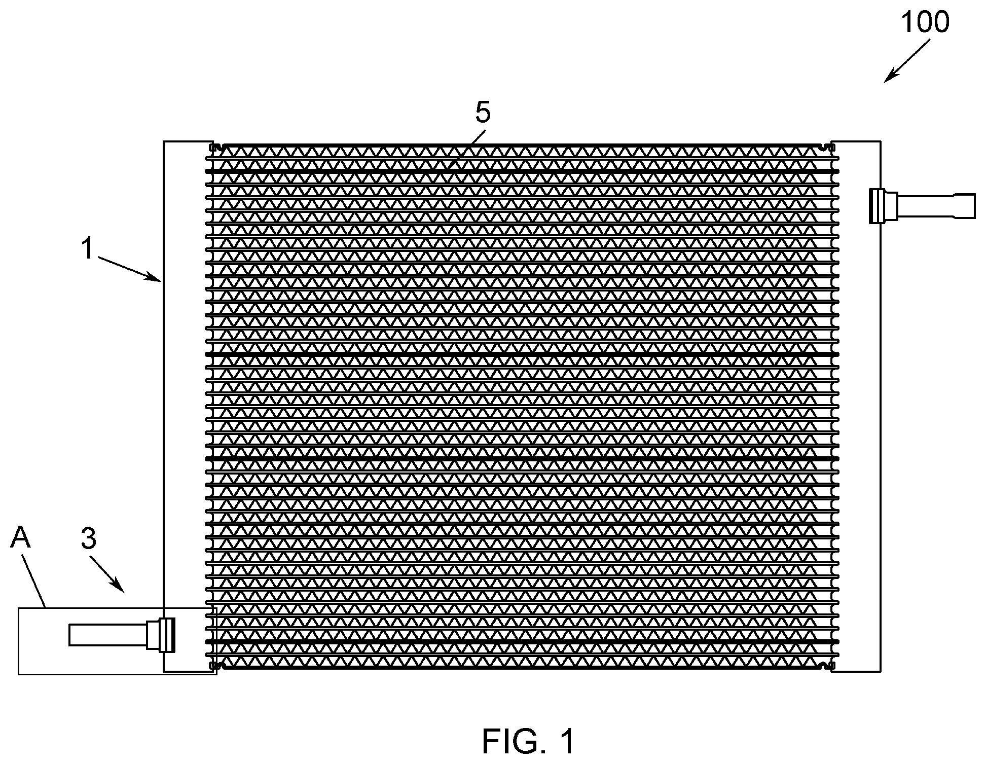 Patent US12613068 Figure 1 – Heat exchanger