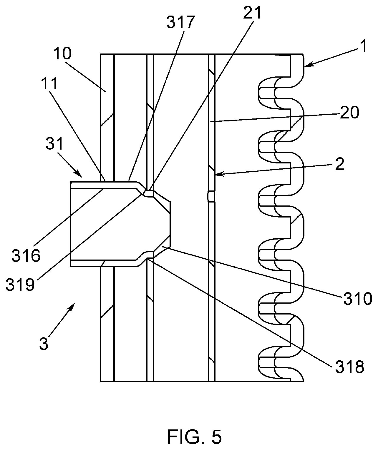 Patent US12613068 Figure 5 – Heat exchanger