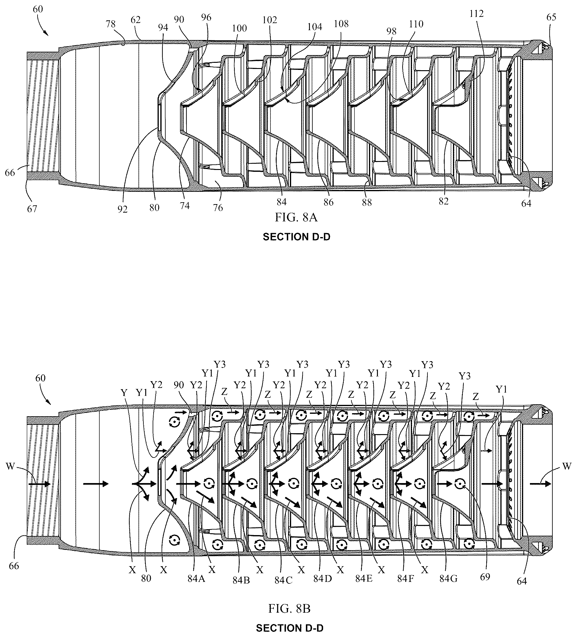 Patent US12613072 Figure 5 – Fluid pressure dampener with structurally improved baffles