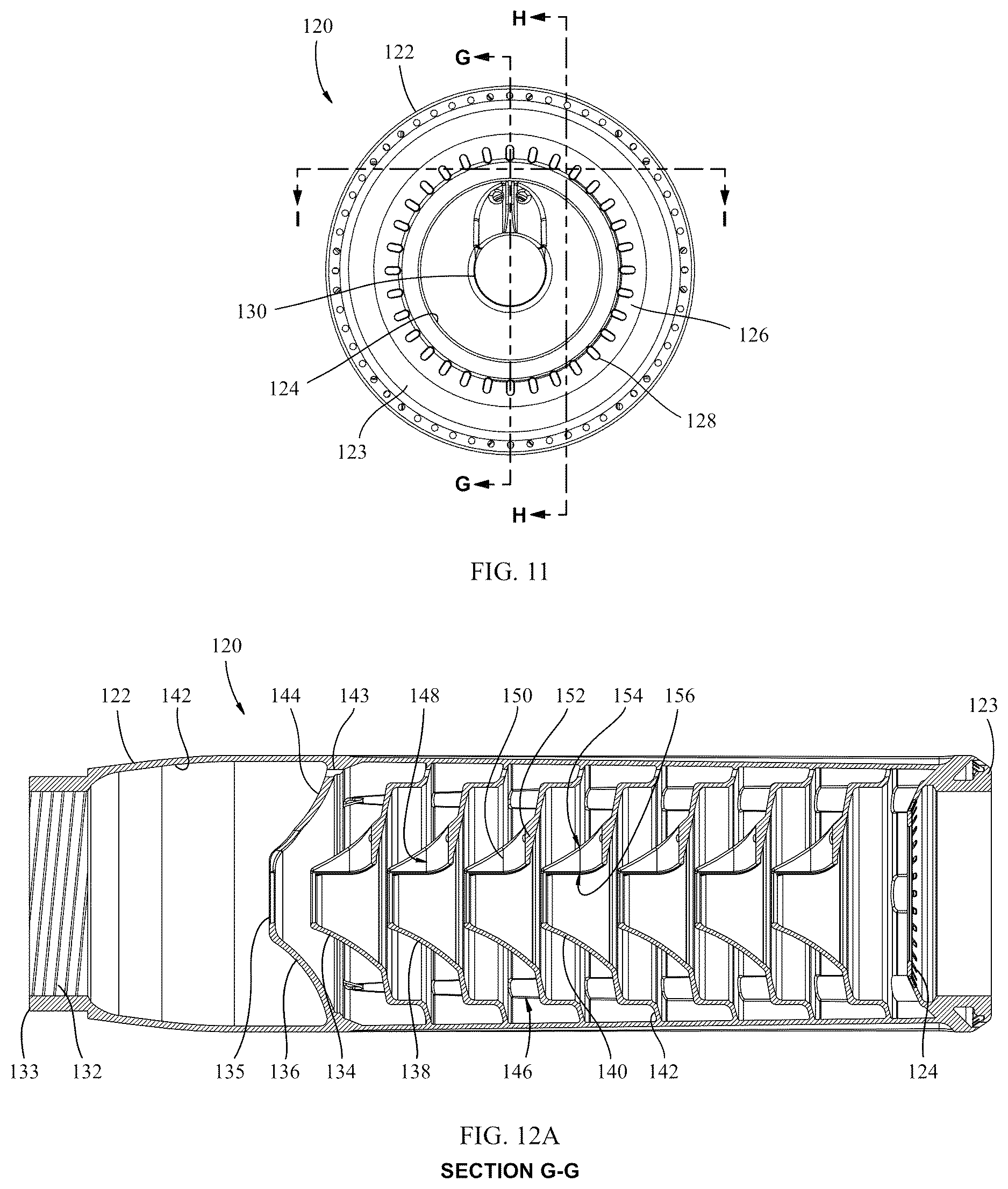 Patent US12613072 Figure 7 – Fluid pressure dampener with structurally improved baffles