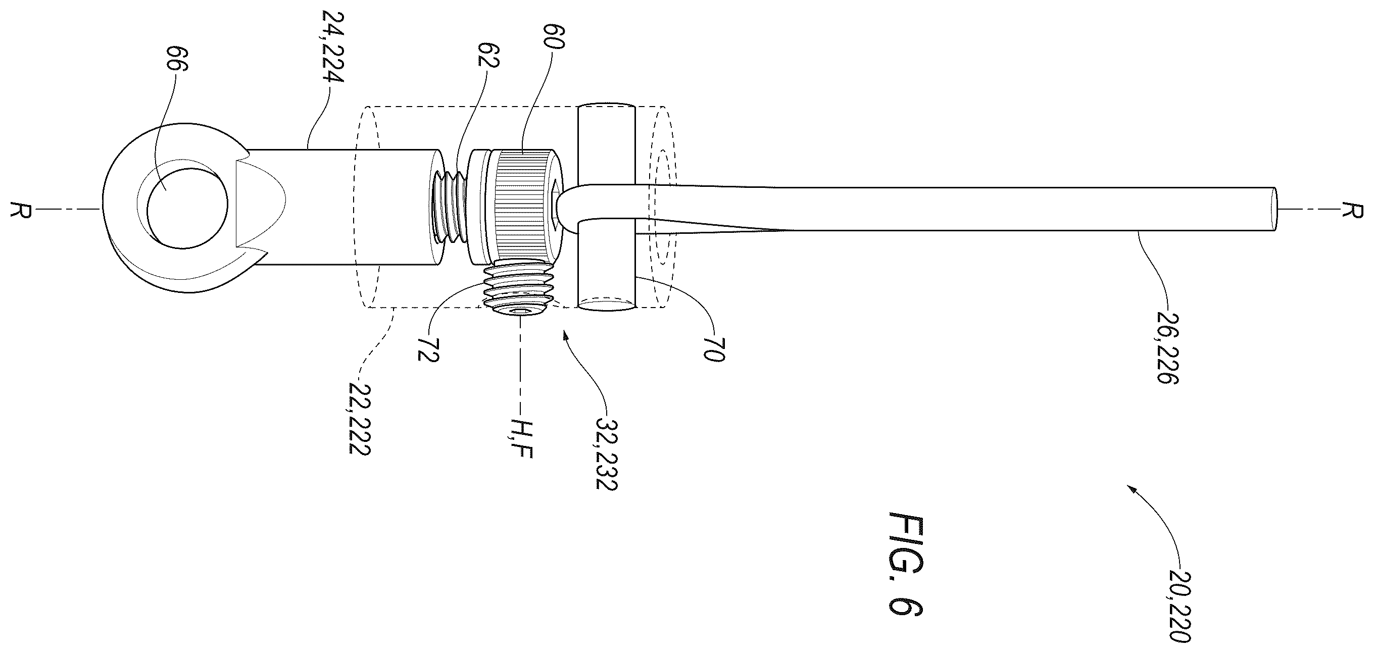Patent US12613075 Figure 6 – Cable adjustment assembly for compound bow