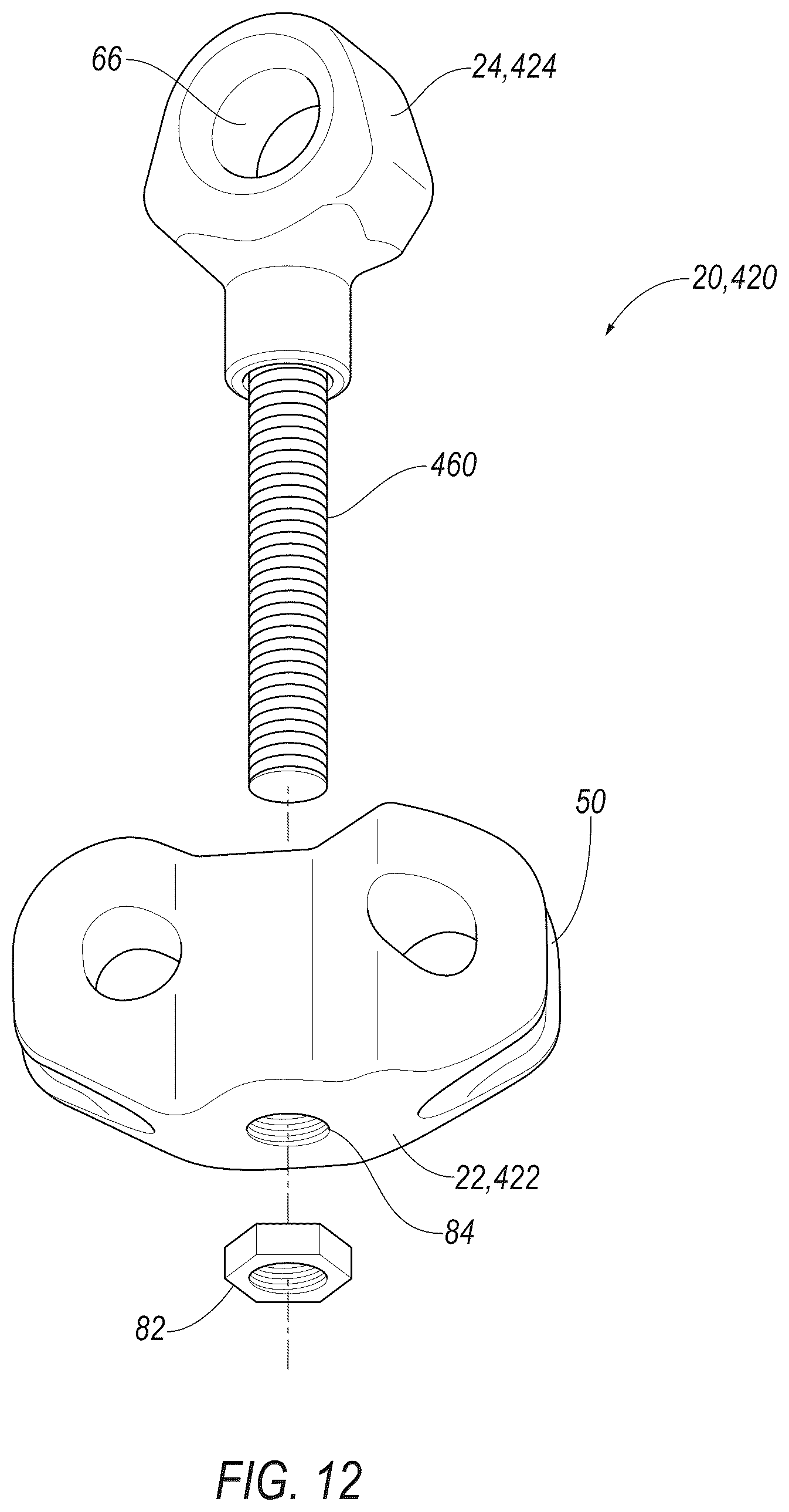 Patent US12613075 Figure 12 – Cable adjustment assembly for compound bow