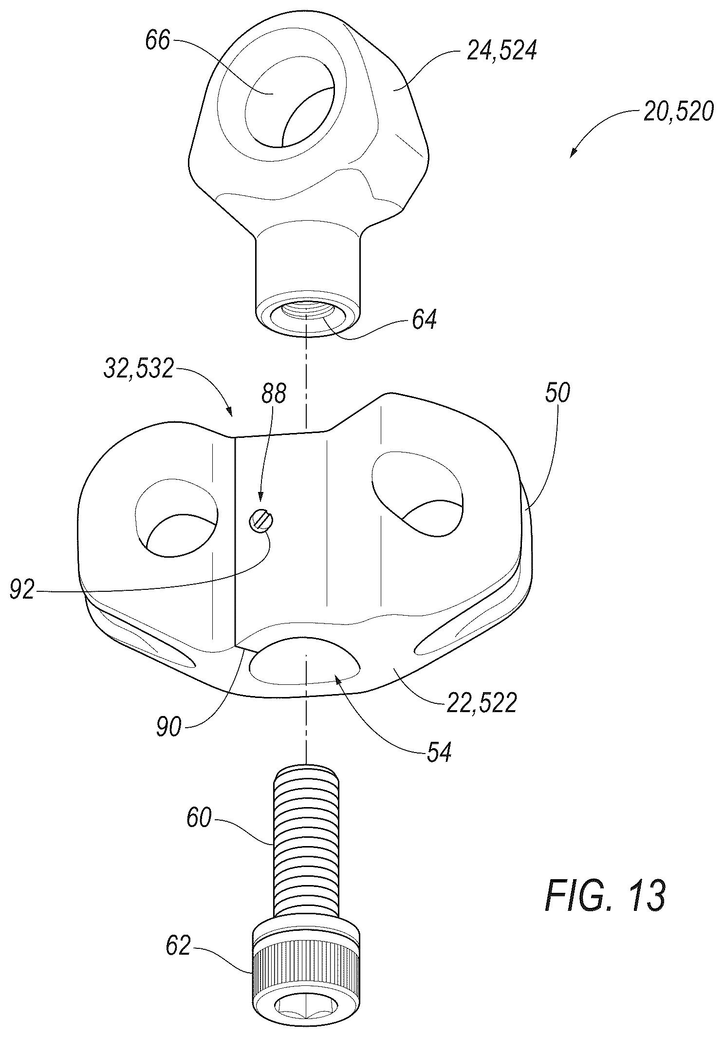 Patent US12613075 Figure 13 – Cable adjustment assembly for compound bow