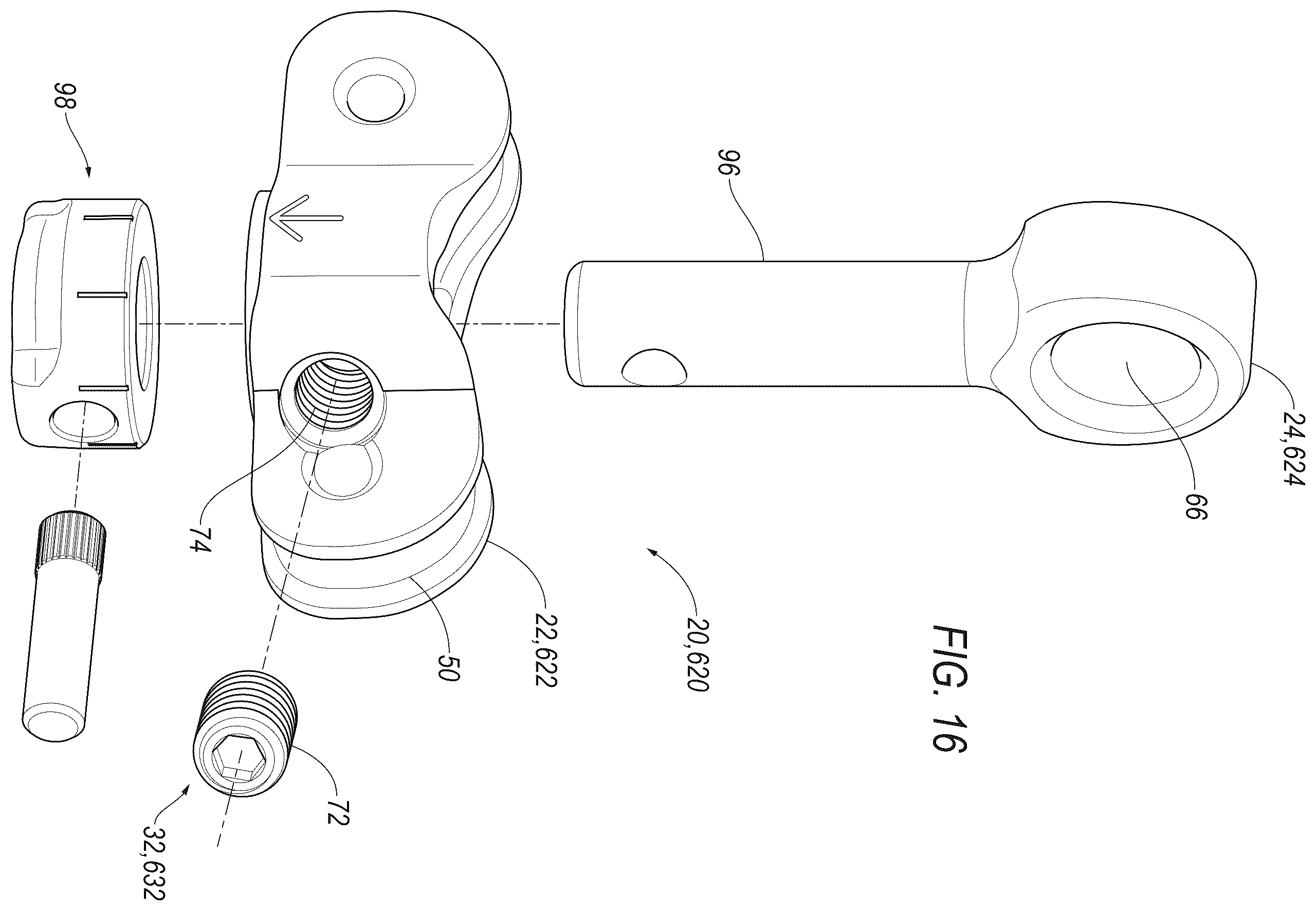 Patent US12613075 Figure 16 – Cable adjustment assembly for compound bow