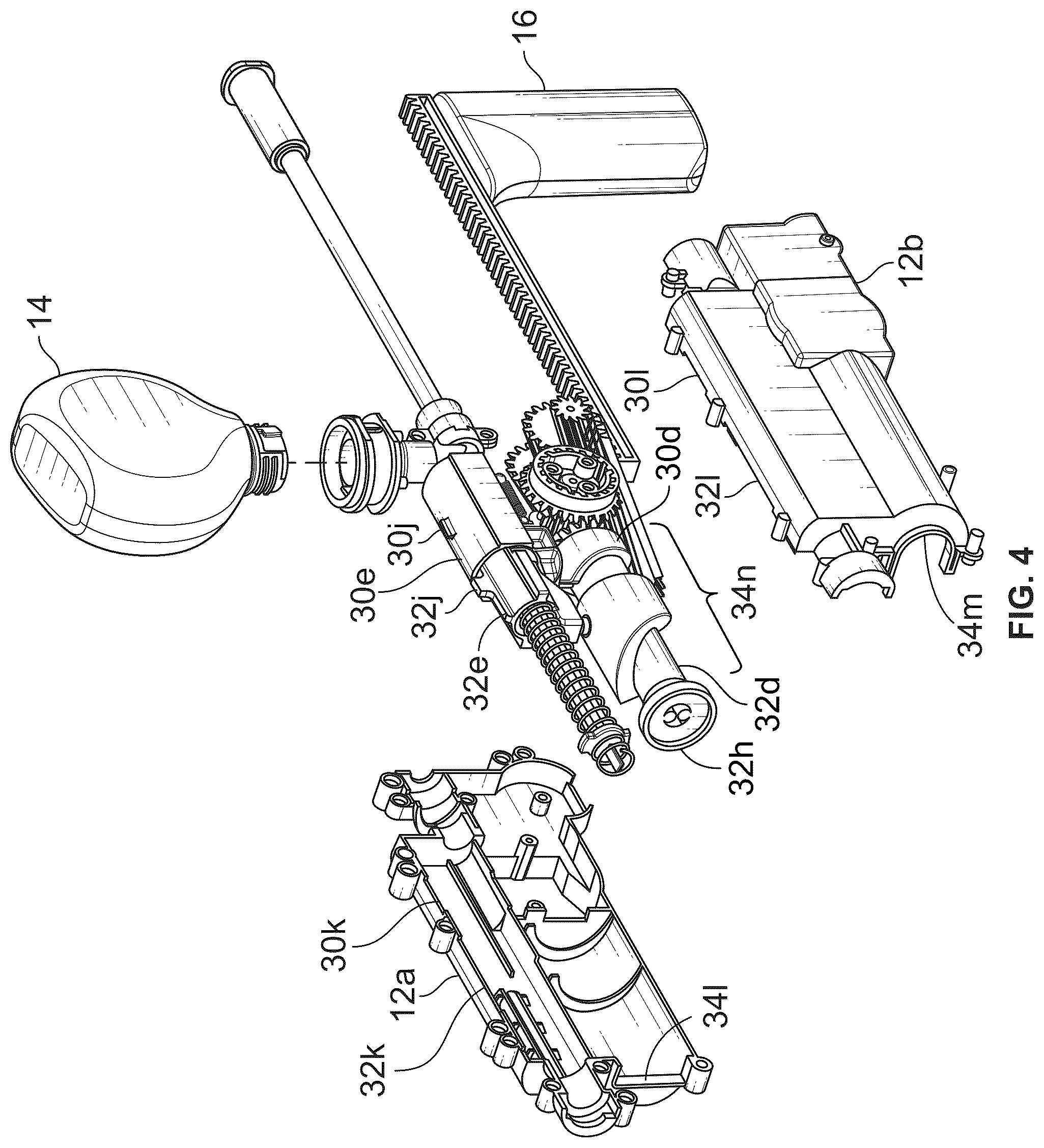 Patent US12613076 Figure 4 – Pneumatic launching apparatus employing barrel cam driving pathways and methods