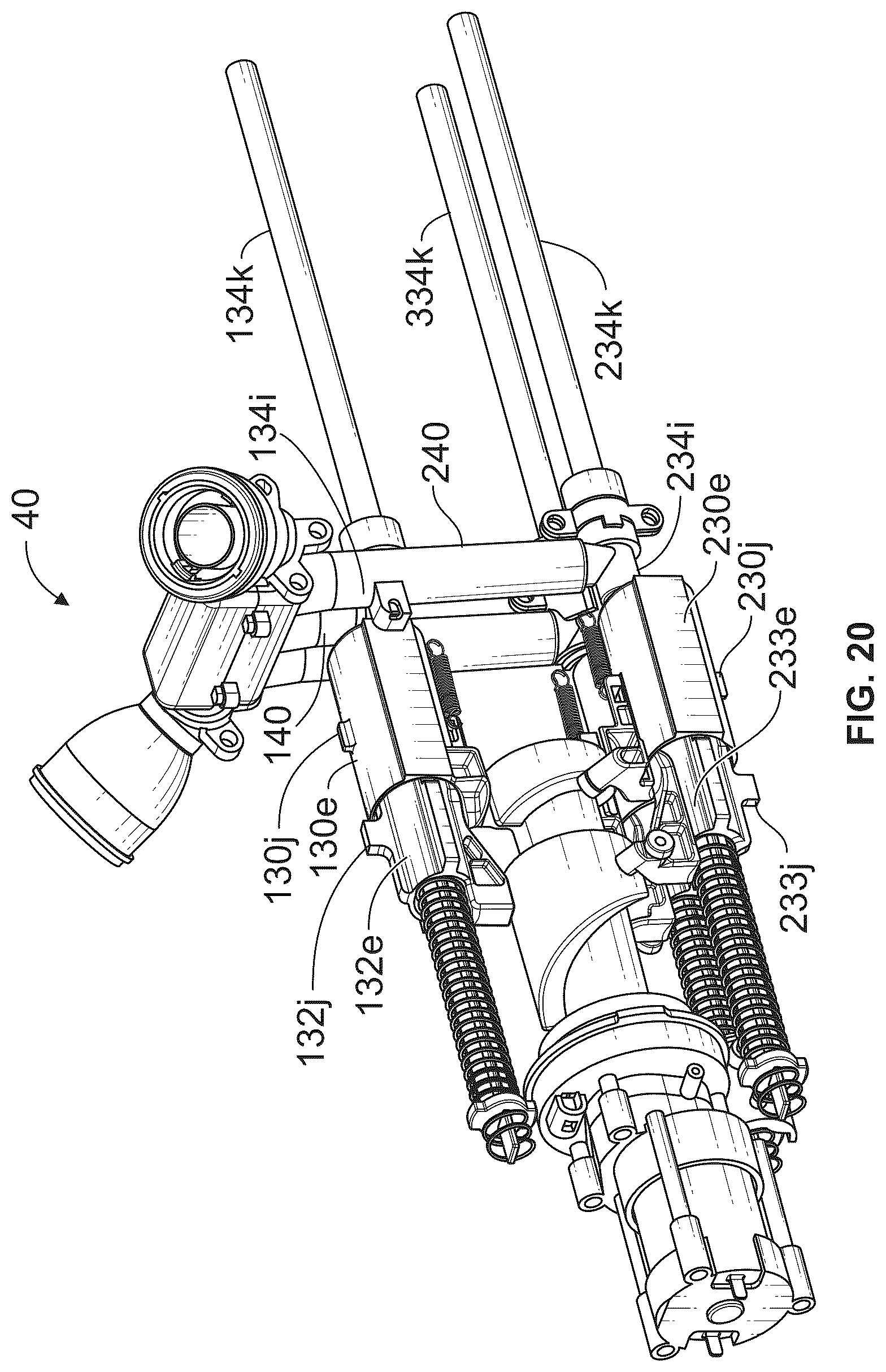 Patent US12613076 Figure 20 – Pneumatic launching apparatus employing barrel cam driving pathways and methods