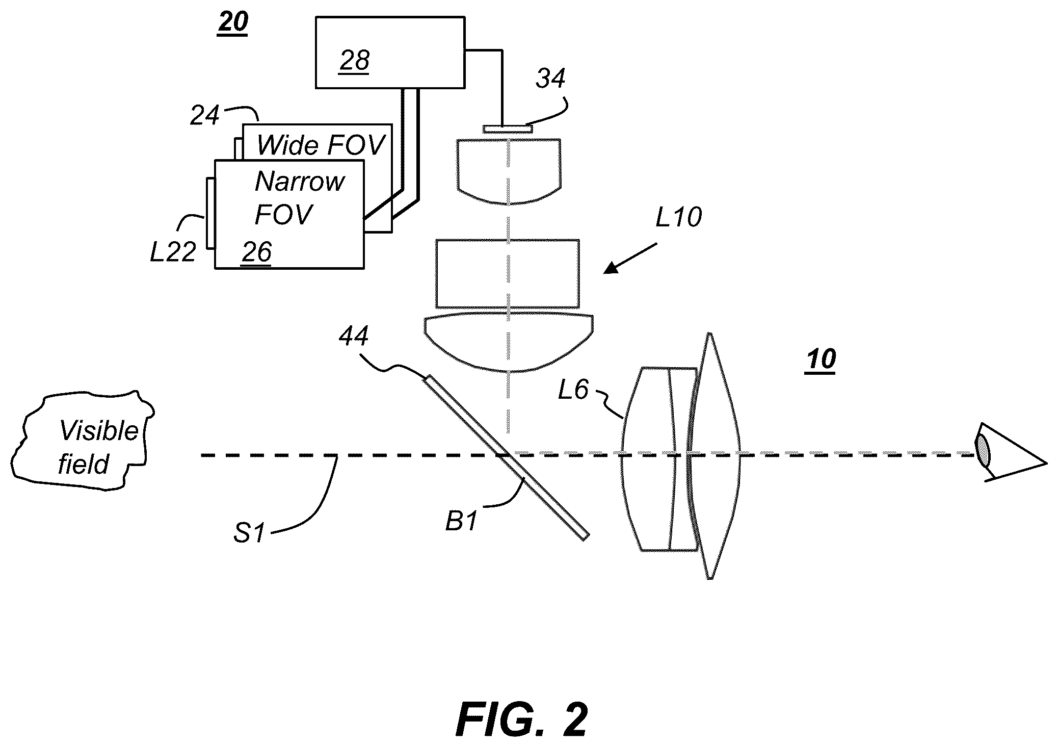 Patent US12613078 Figure 2 – Imaging apparatus with thermal augmentation