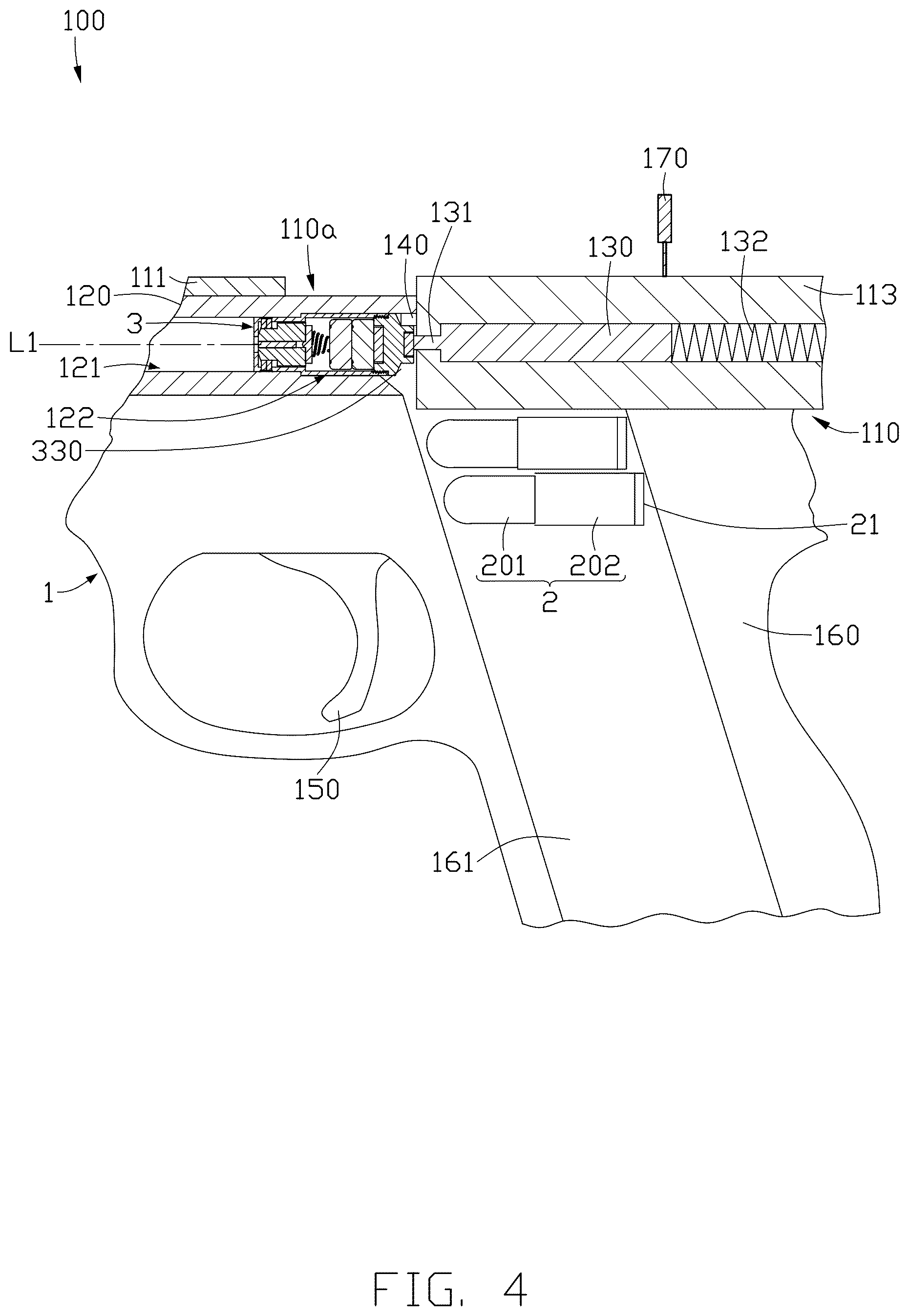 Patent US12613079 Figure 4 – Boresight device, firearm calibration system, and method