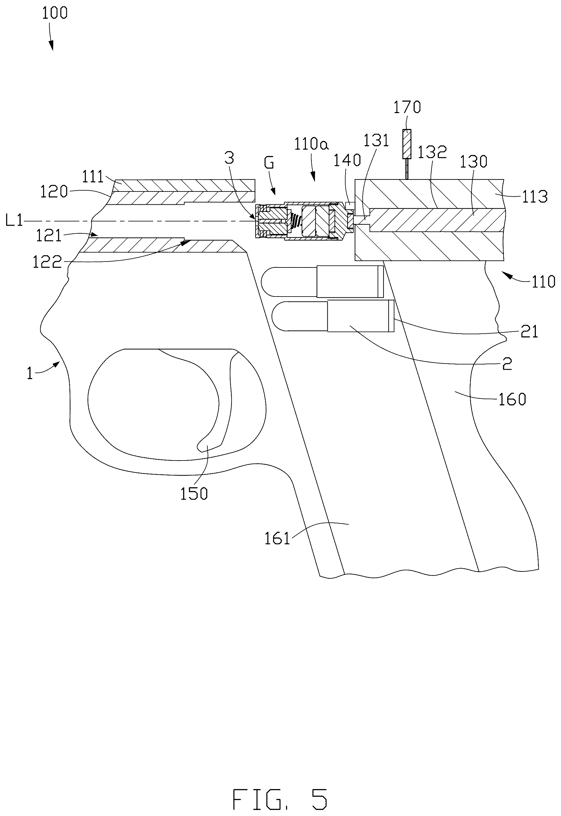 Patent US12613079 Figure 5 – Boresight device, firearm calibration system, and method