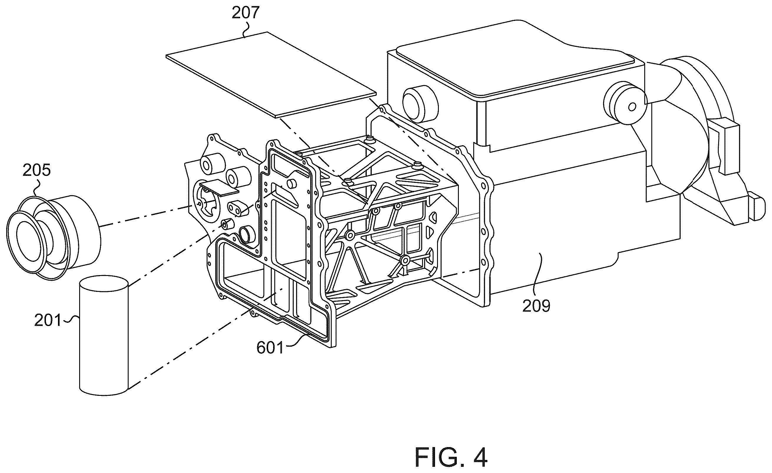 Patent US12613081 Figure 4 – Mounting system adapter and chassis