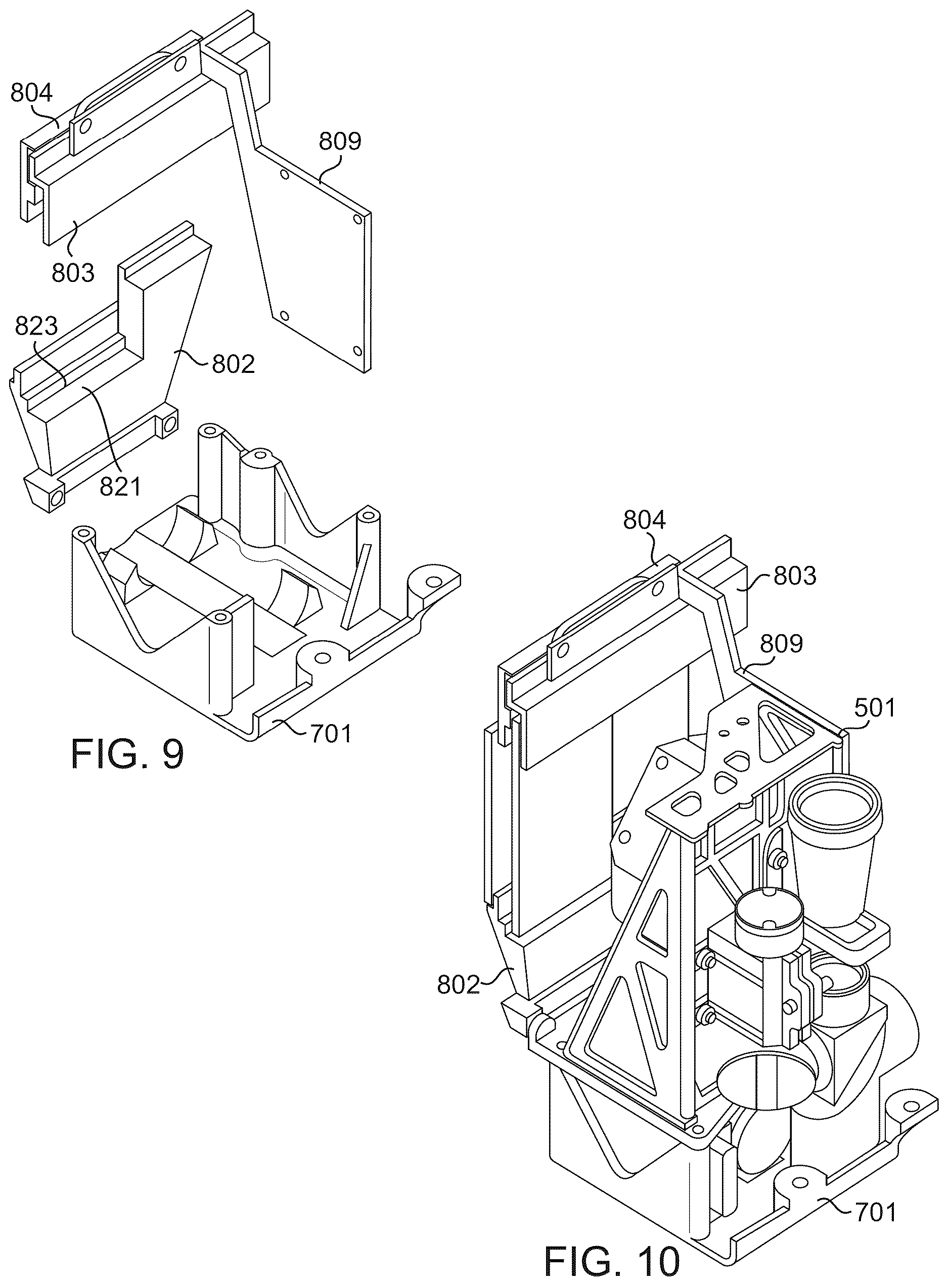 Patent US12613081 Figure 7 – Mounting system adapter and chassis
