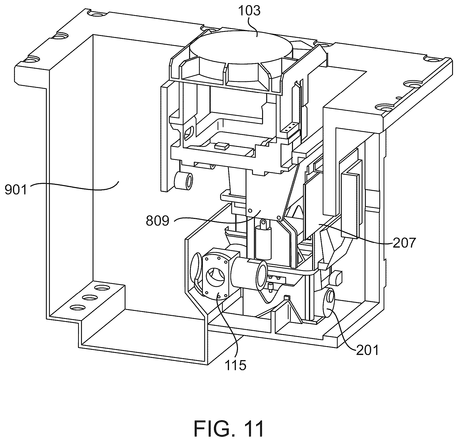 Patent US12613081 Figure 8 – Mounting system adapter and chassis