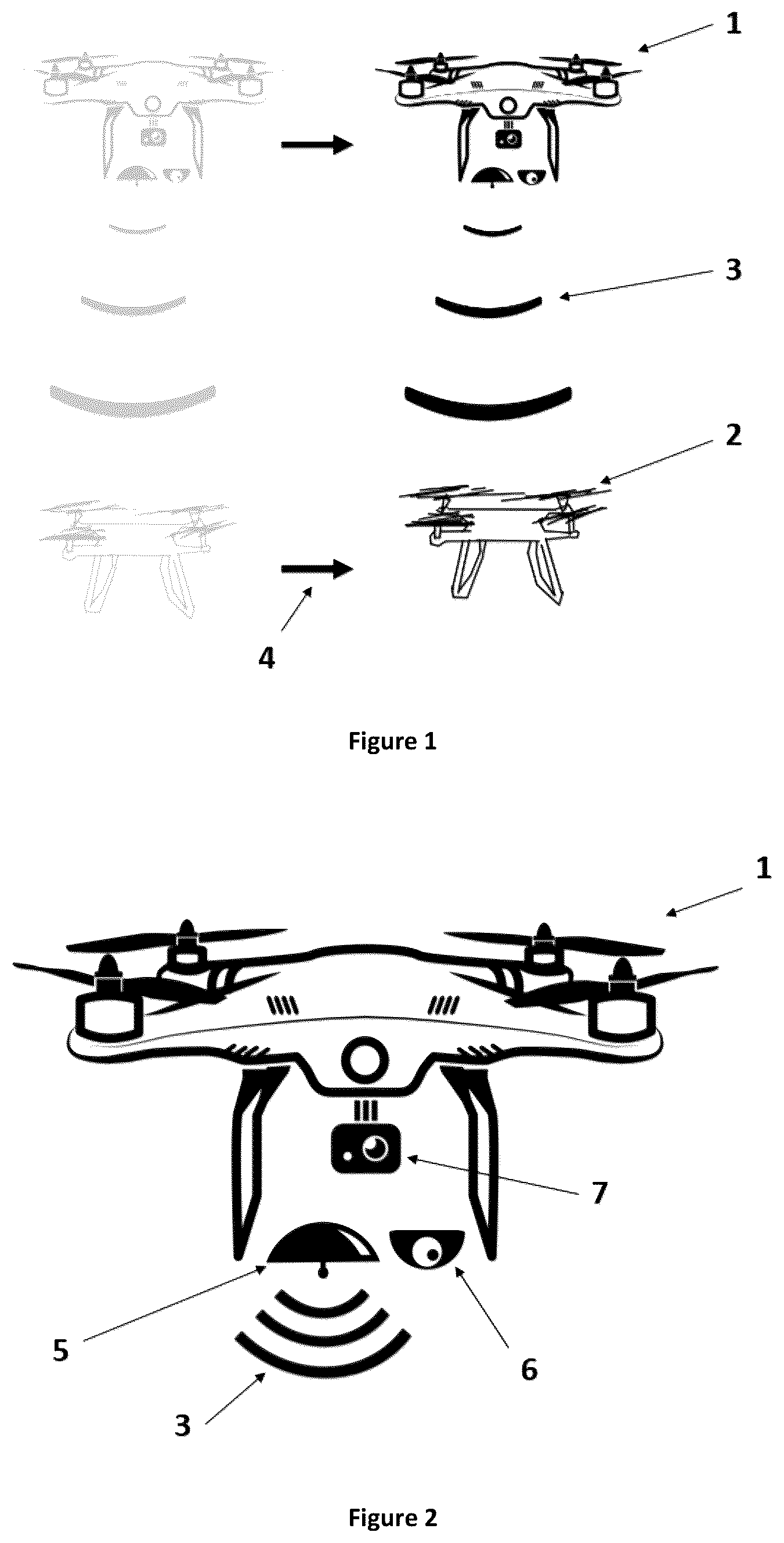 Patent US12613082 Figure 1 – Method and system for intercepting and controlling target-drones