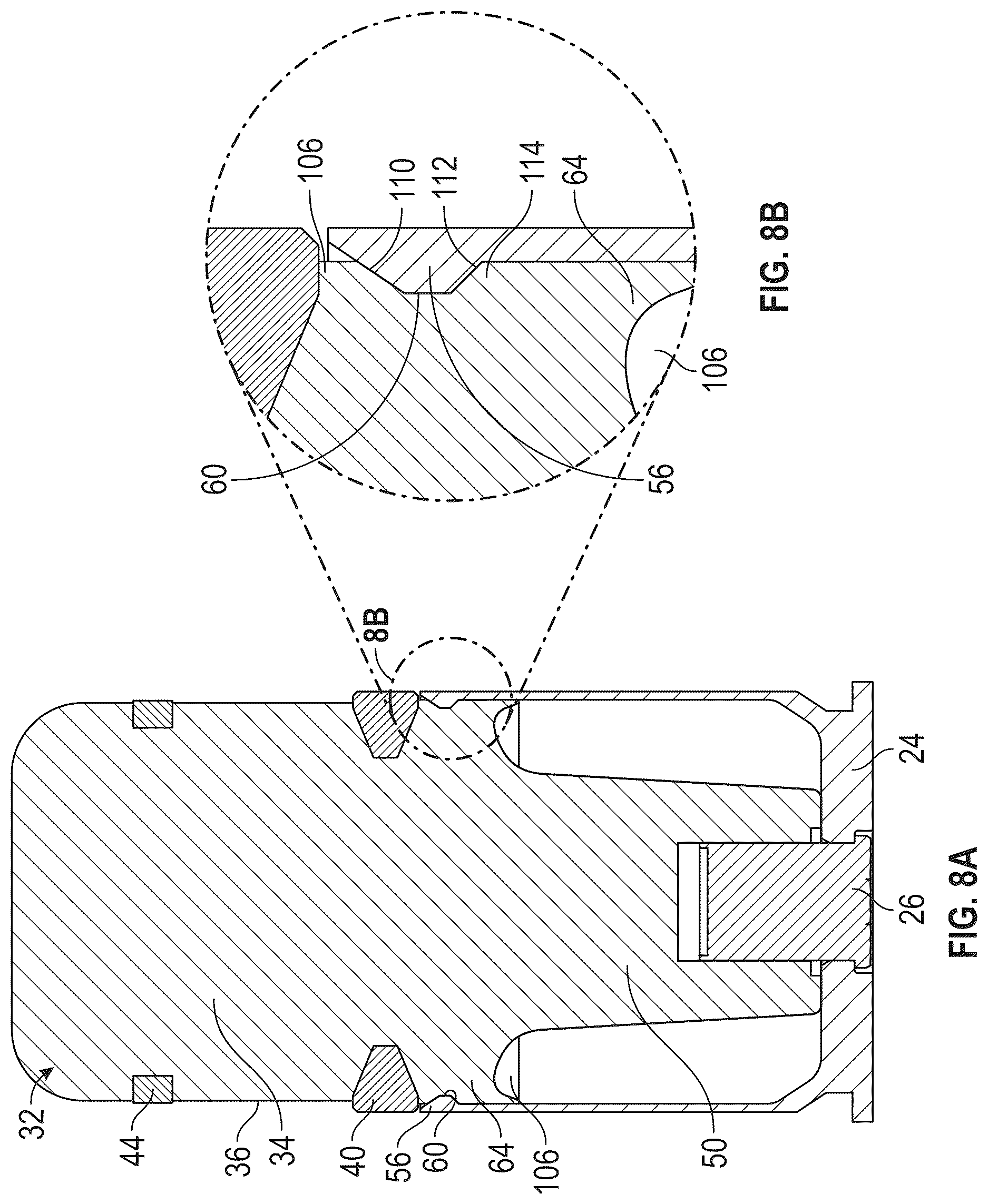 Patent US12613083 Figure 7 – Configuration for spin stabilized less lethal munitions