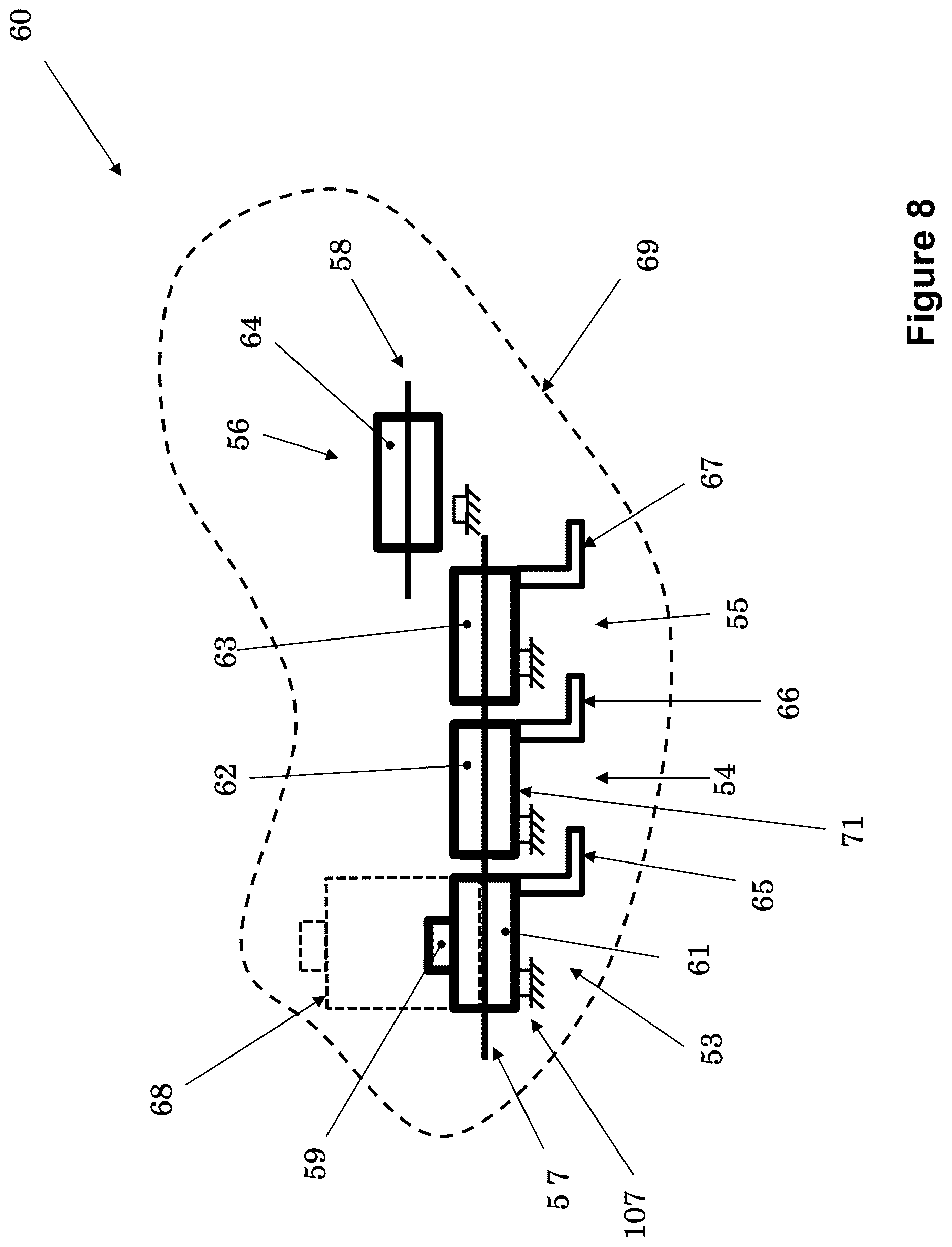 Patent US12613084 Figure 11 – Inertial delay mechanisms for low-G and long-duration acceleration event detection and for initiation devices in munitions and impulse switches and the like