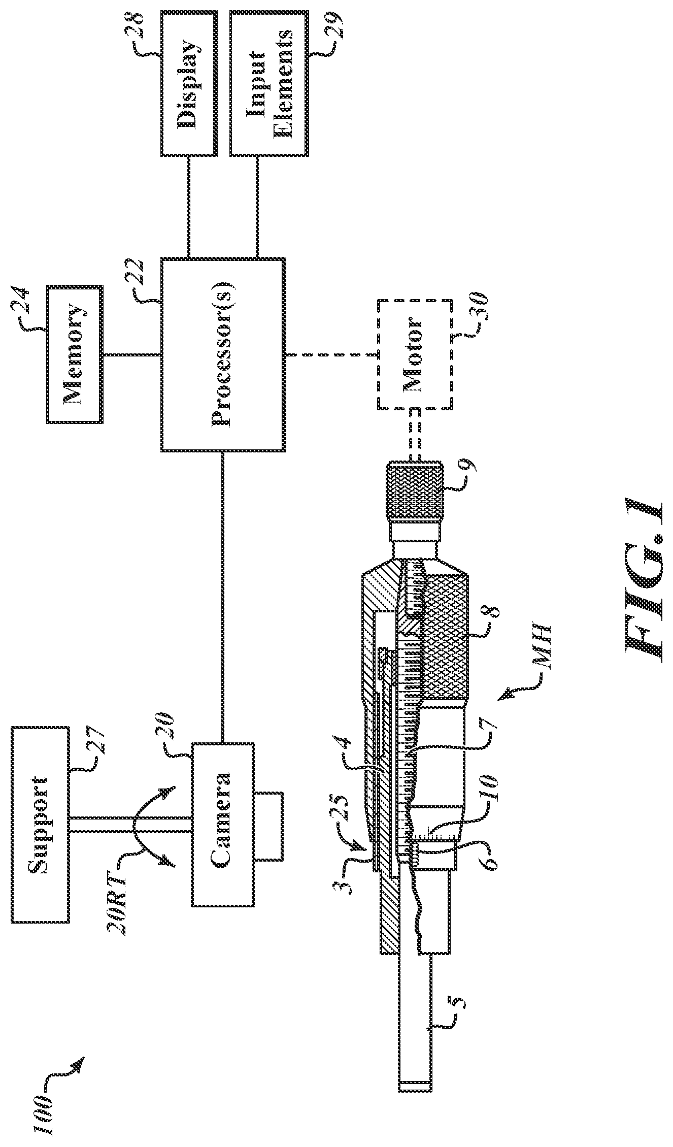 Patent US12613085 — Micrometer head displacement system utilizing imaging — Figure 1