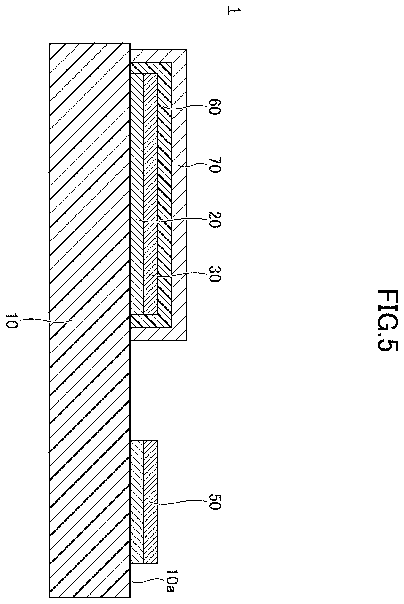 Patent US12613088 Figure 5 – Strain gauge including barrier layer over resistor body