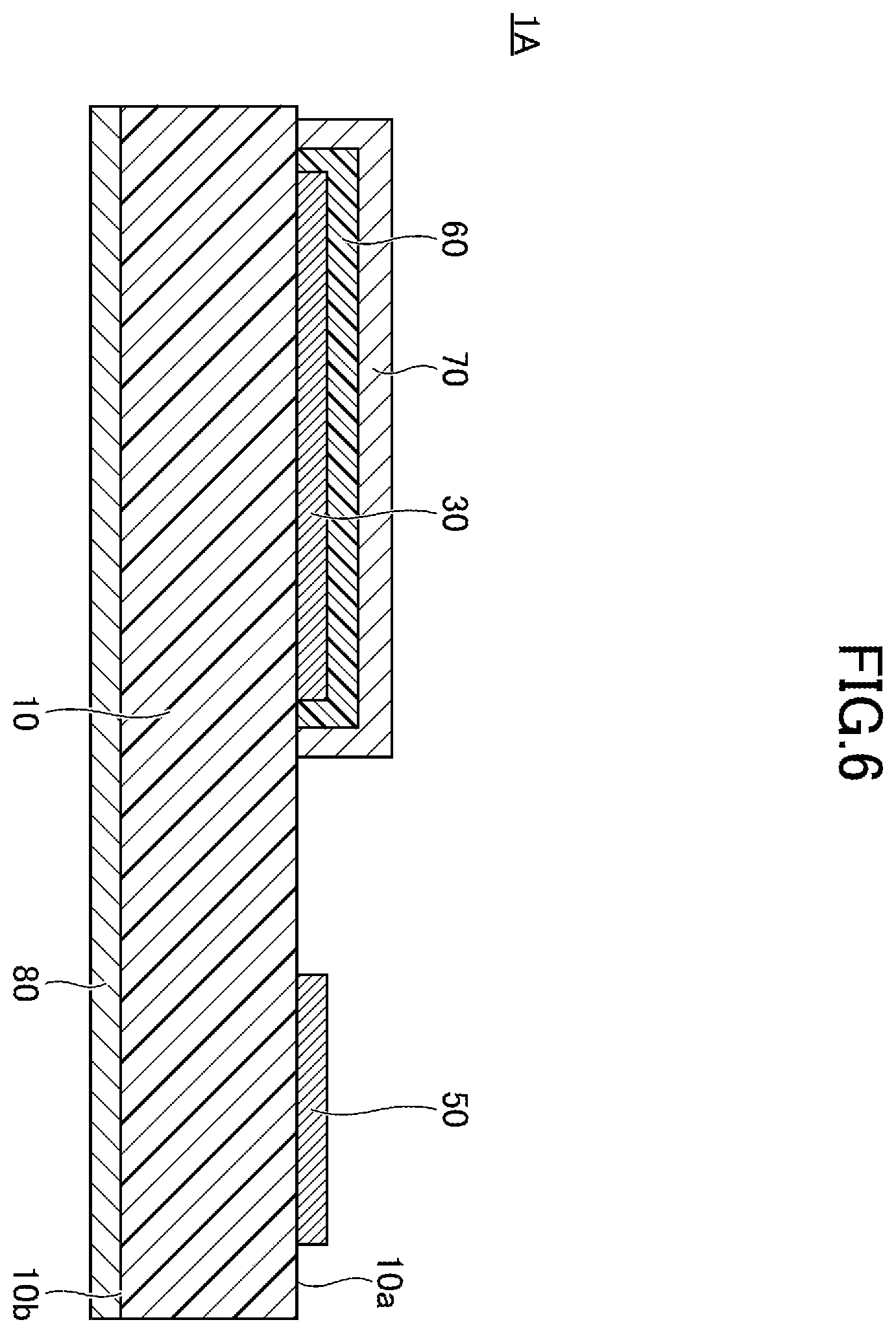 Patent US12613088 Figure 6 – Strain gauge including barrier layer over resistor body