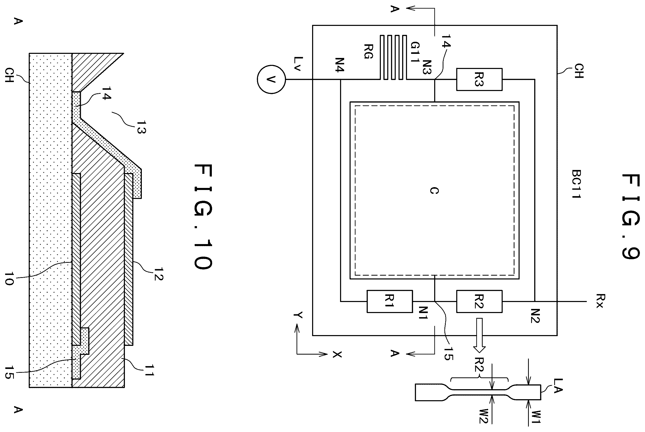 Patent US12613089 Figure 7 – Strain detection device with reduced number of wires