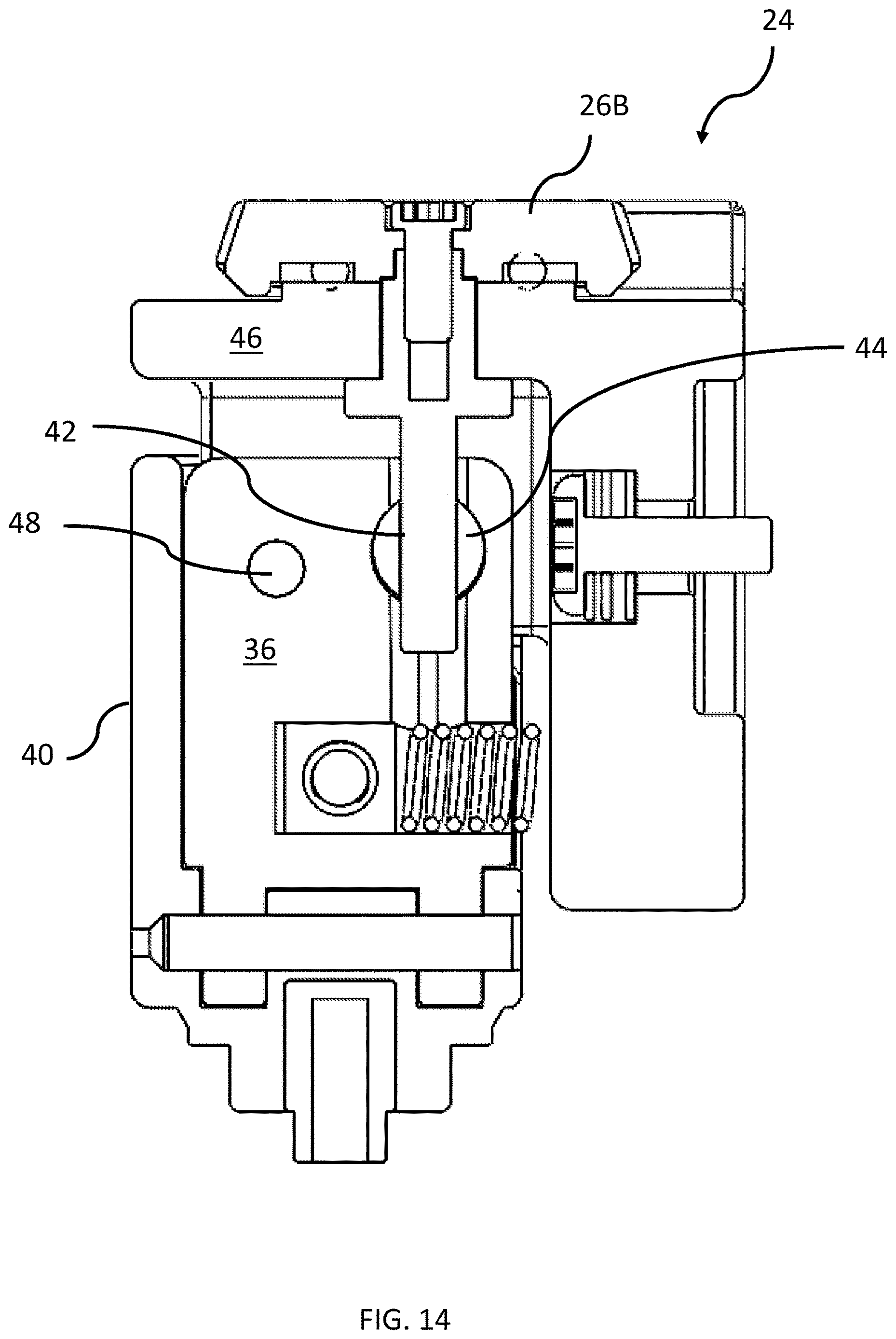 Patent US12613094 Figure 12 – Laser pocket level multi-axis micro adjust