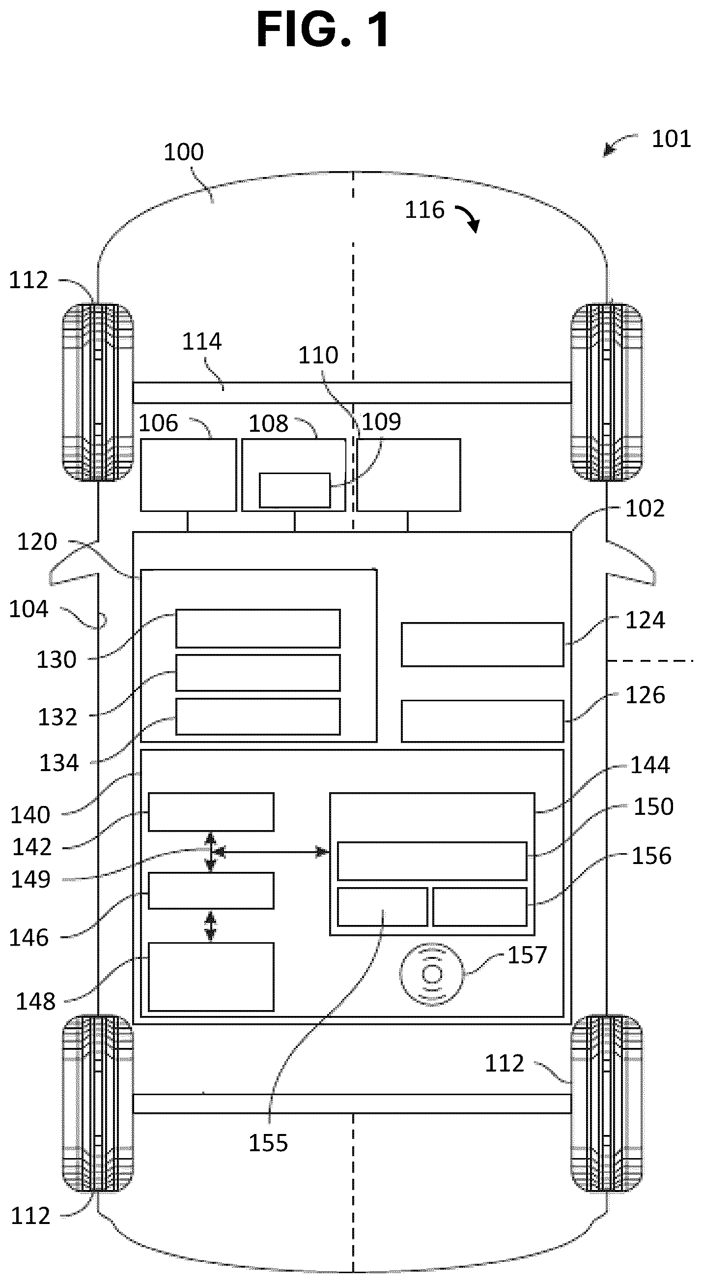 Patent US12613100 Figure 1 – Method and system of ambiguity resolution and bias reduction for perception and map association