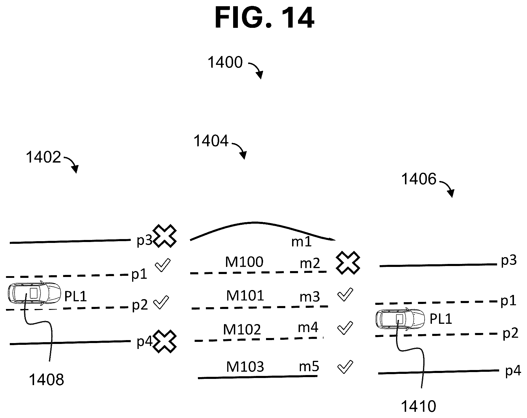 Patent US12613100 Figure 13 – Method and system of ambiguity resolution and bias reduction for perception and map association