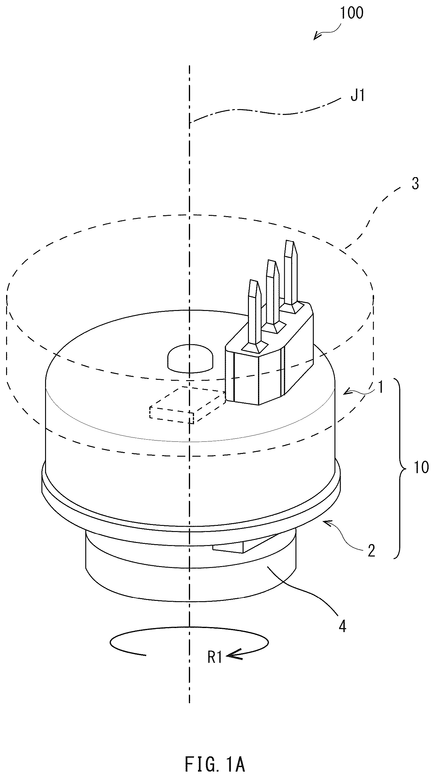 Patent US12613109 Figure 1 – Angle detection apparatus, angle detection system, park lock system, and pedal system