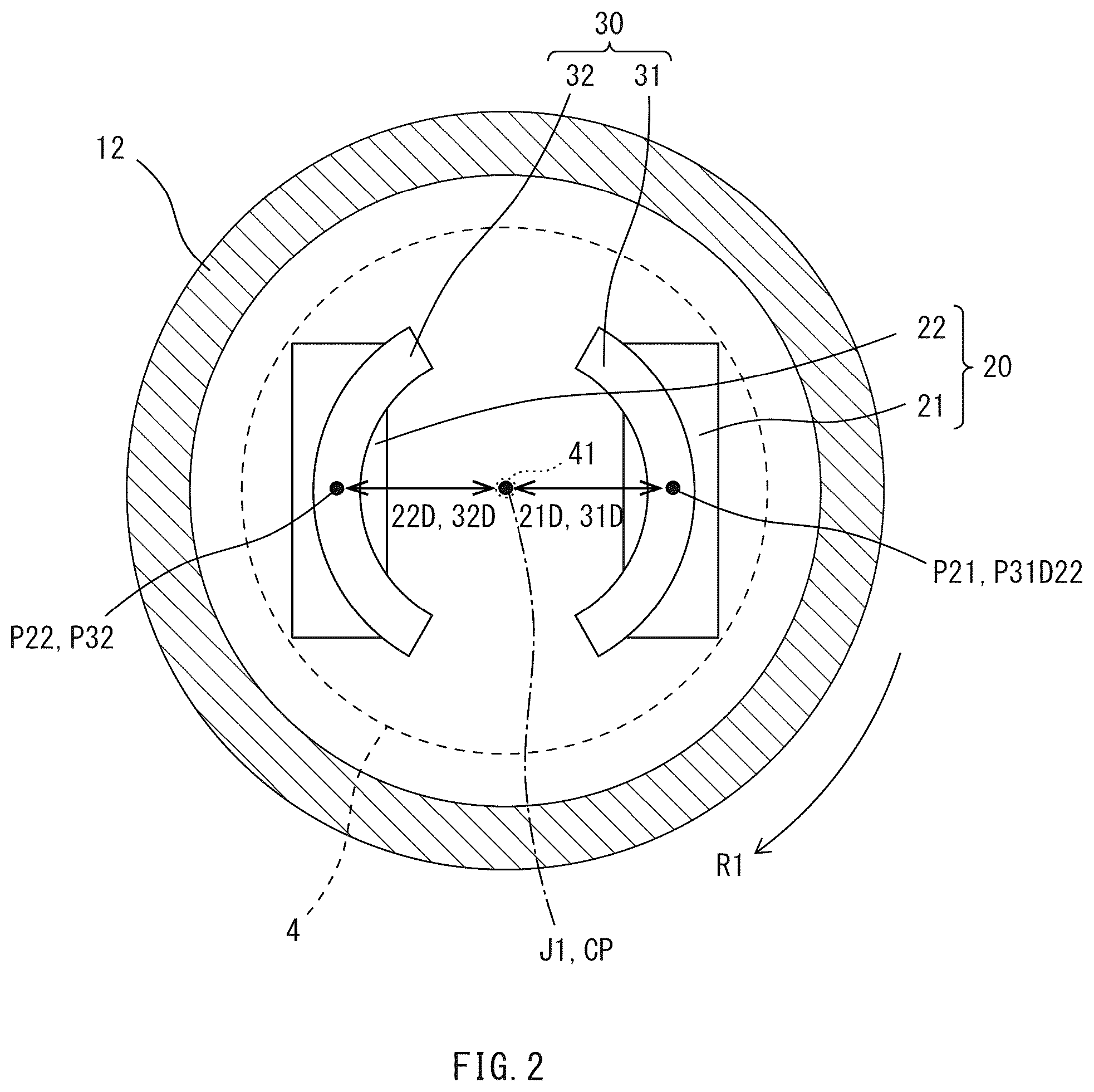 Patent US12613109 Figure 3 – Angle detection apparatus, angle detection system, park lock system, and pedal system