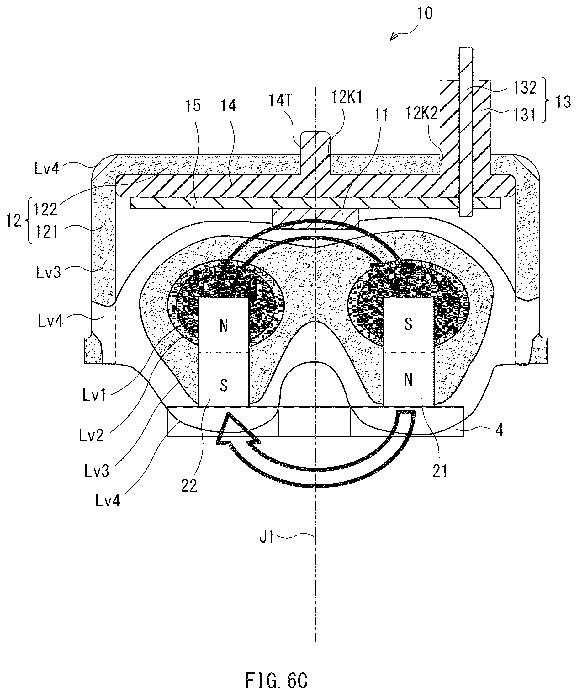 Patent US12613109 Figure 8 – Angle detection apparatus, angle detection system, park lock system, and pedal system