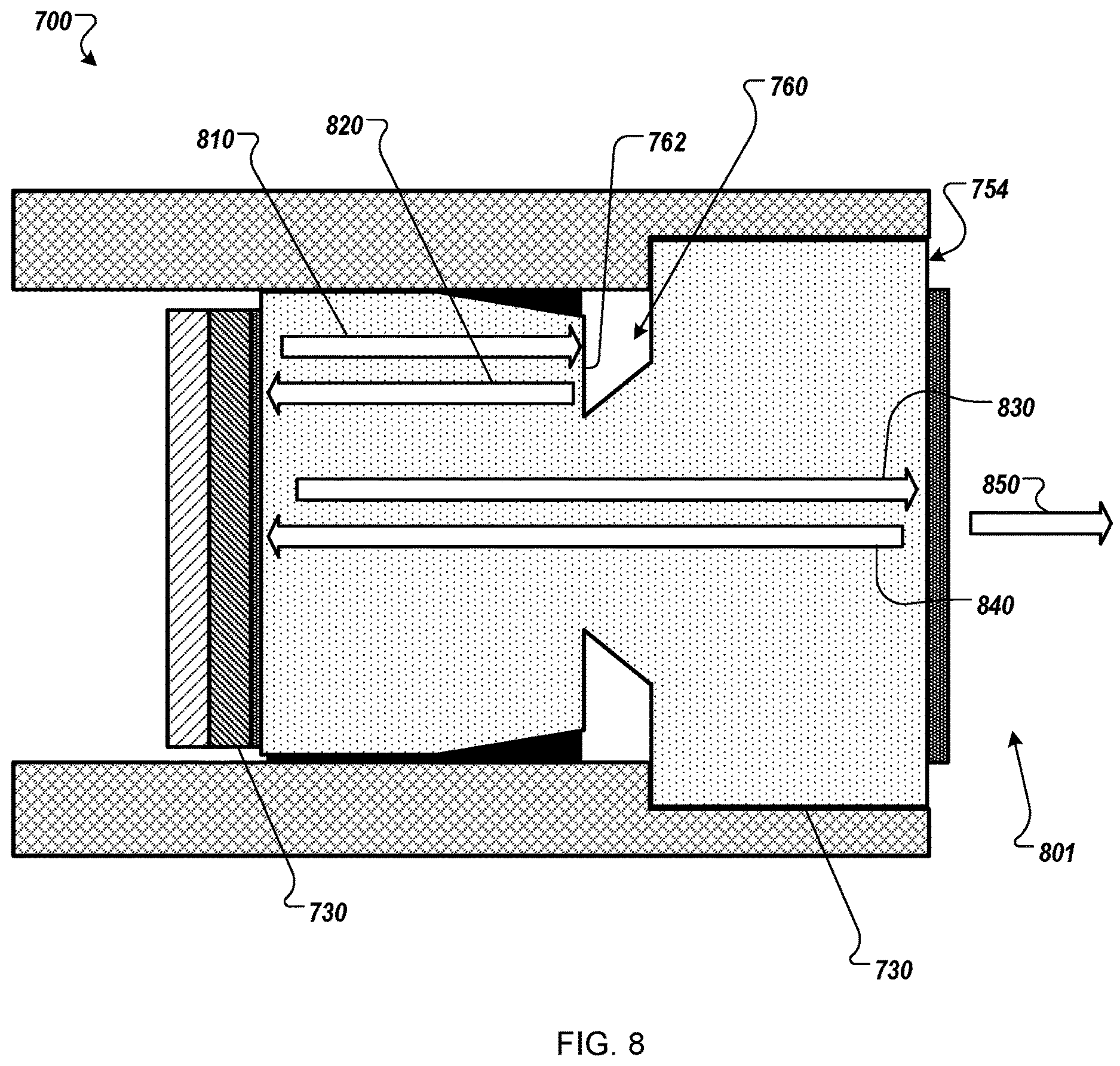 Patent US12613119 Figure 8 – Ultrasonic mass fuel flow meter