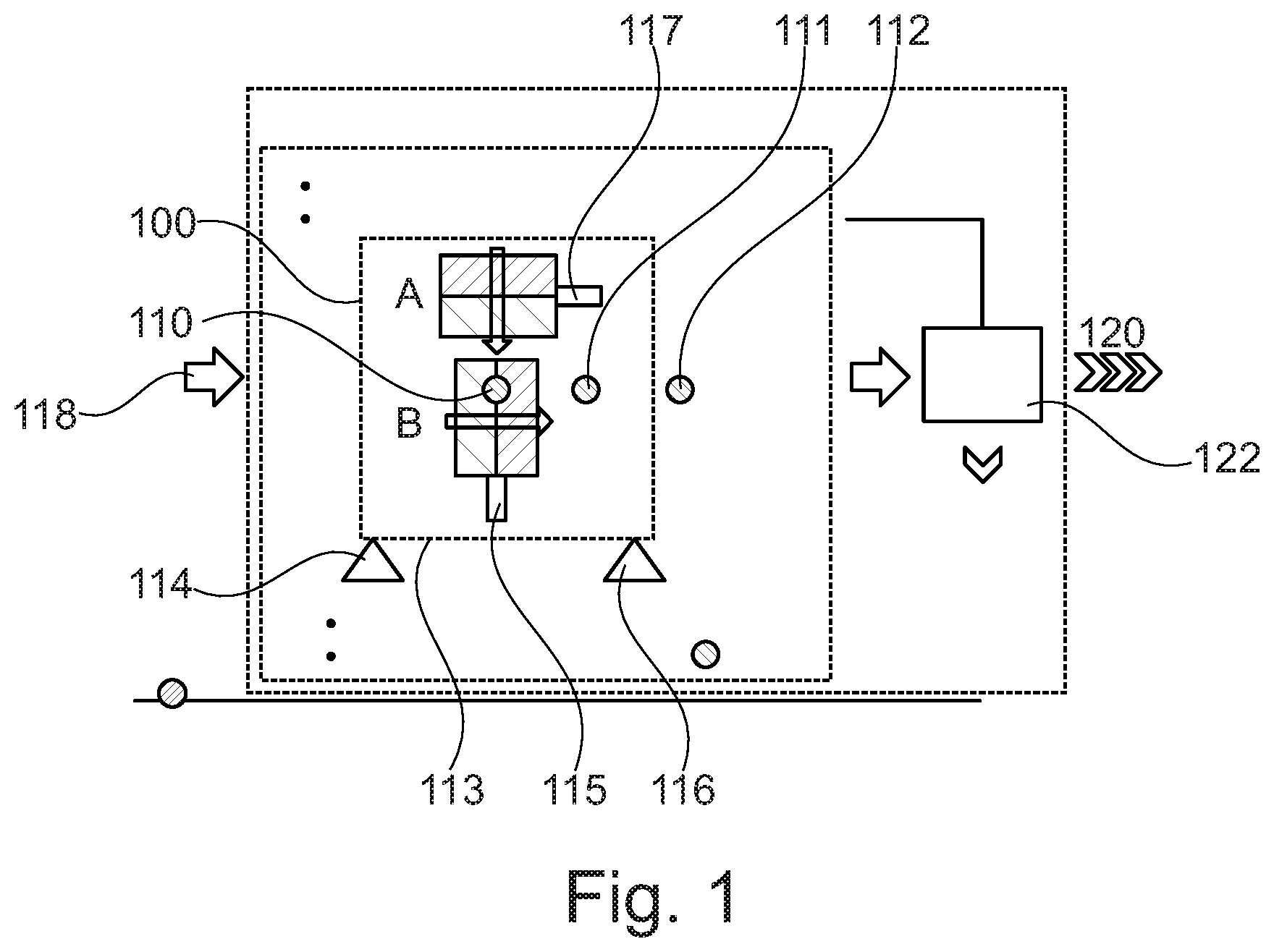 Patent US12613120 Figure 1 – Material feeding apparatus and method