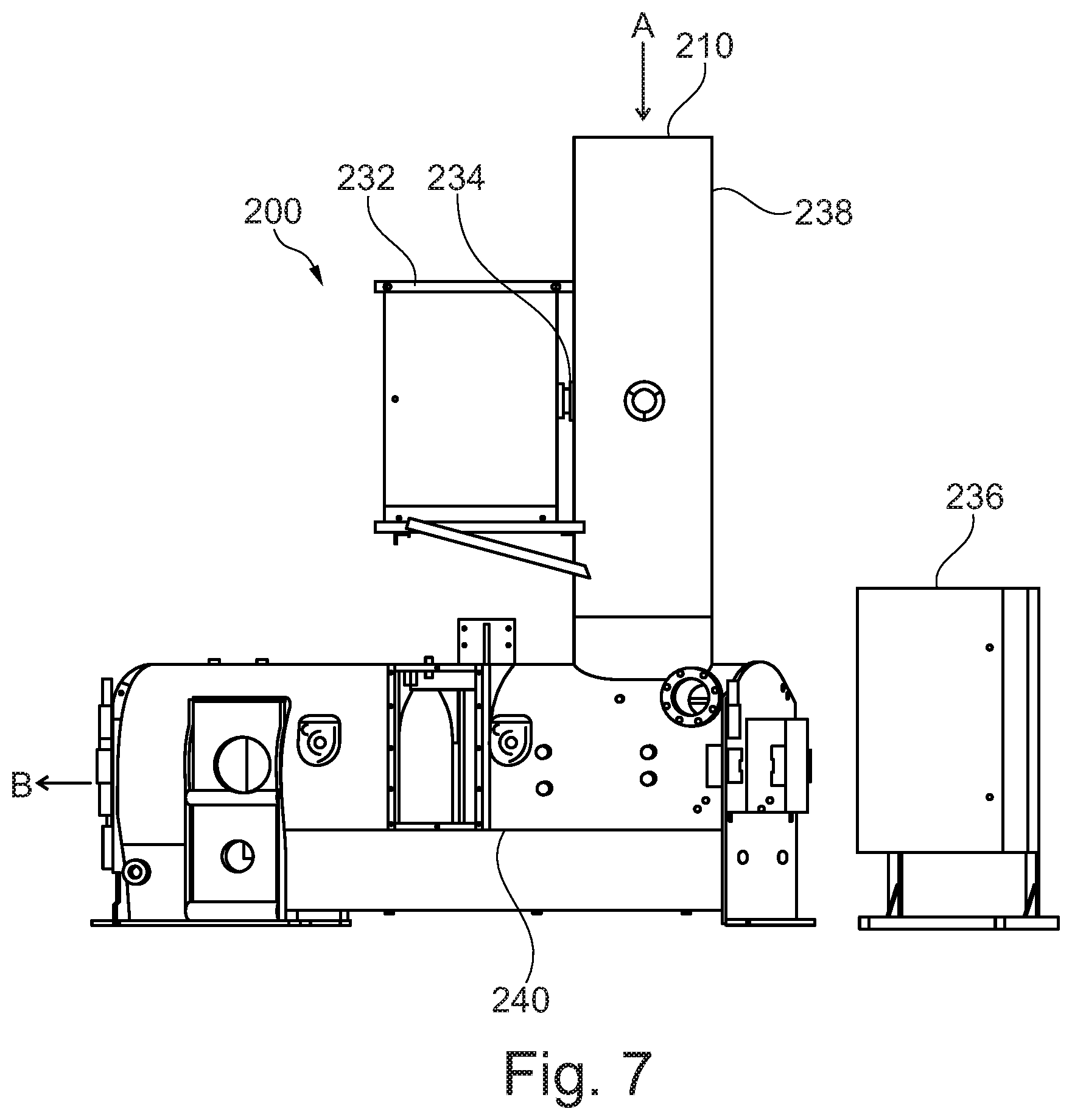 Patent US12613120 Figure 7 – Material feeding apparatus and method